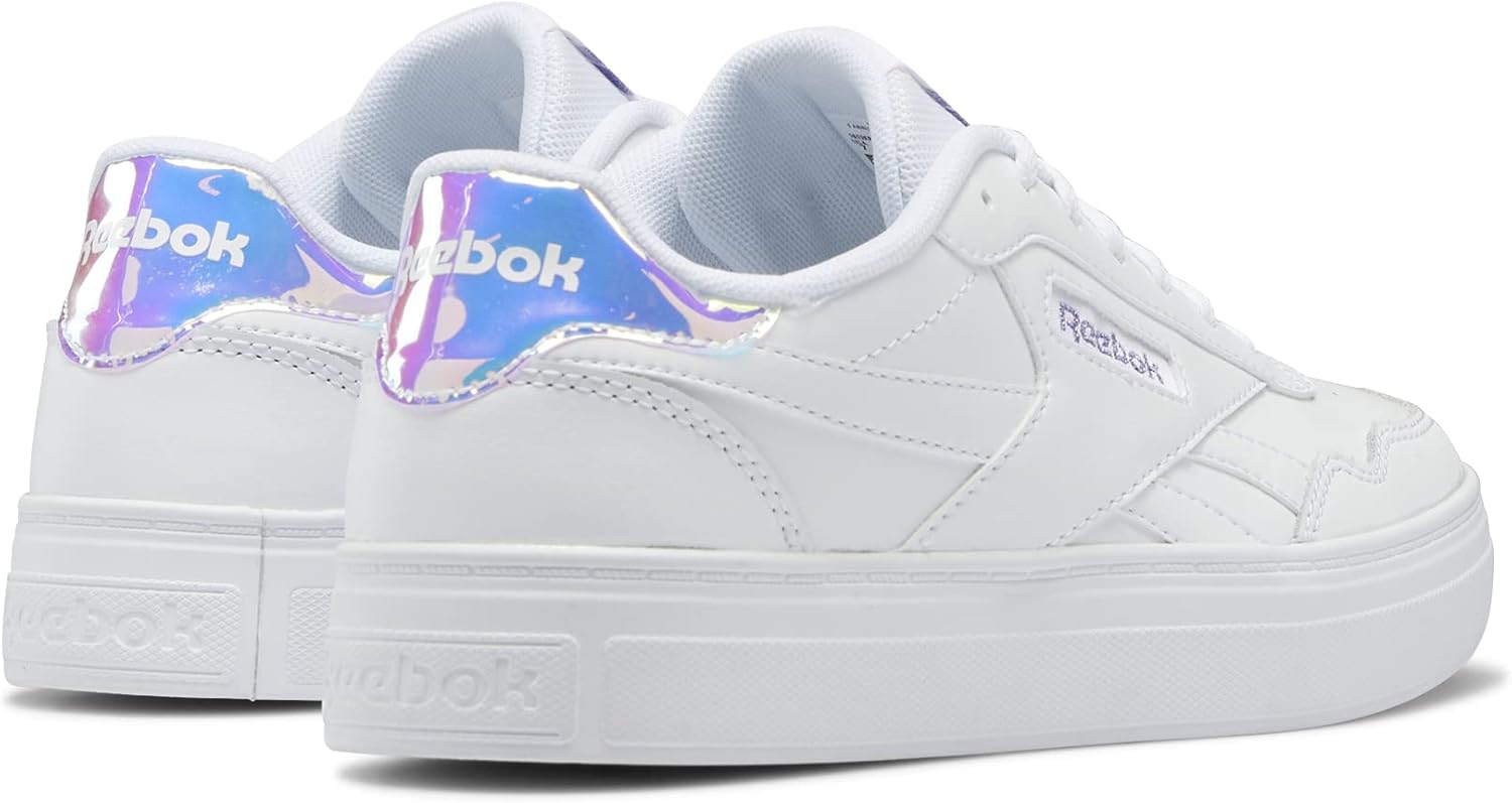 Reebok Women's Court Advance Sneaker, FTWWHT/PUOAME/FTWWHT, 10