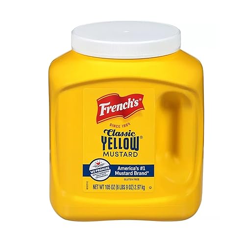 Mostaza amarilla francesa de Qualitatt 105 oz