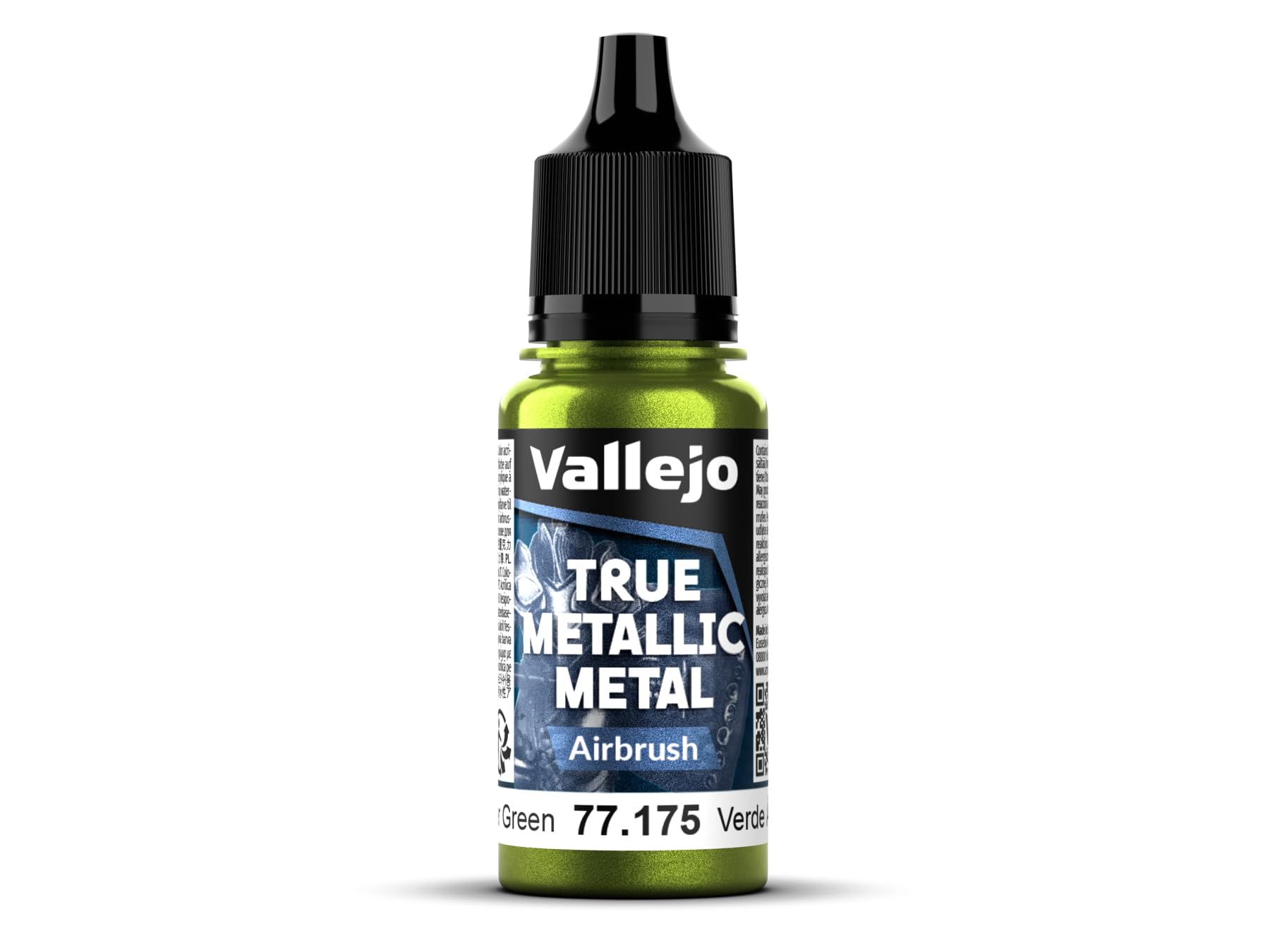 Vallejo True Metallic Metal 77175 (Airbrush) Amber Green (18ml)