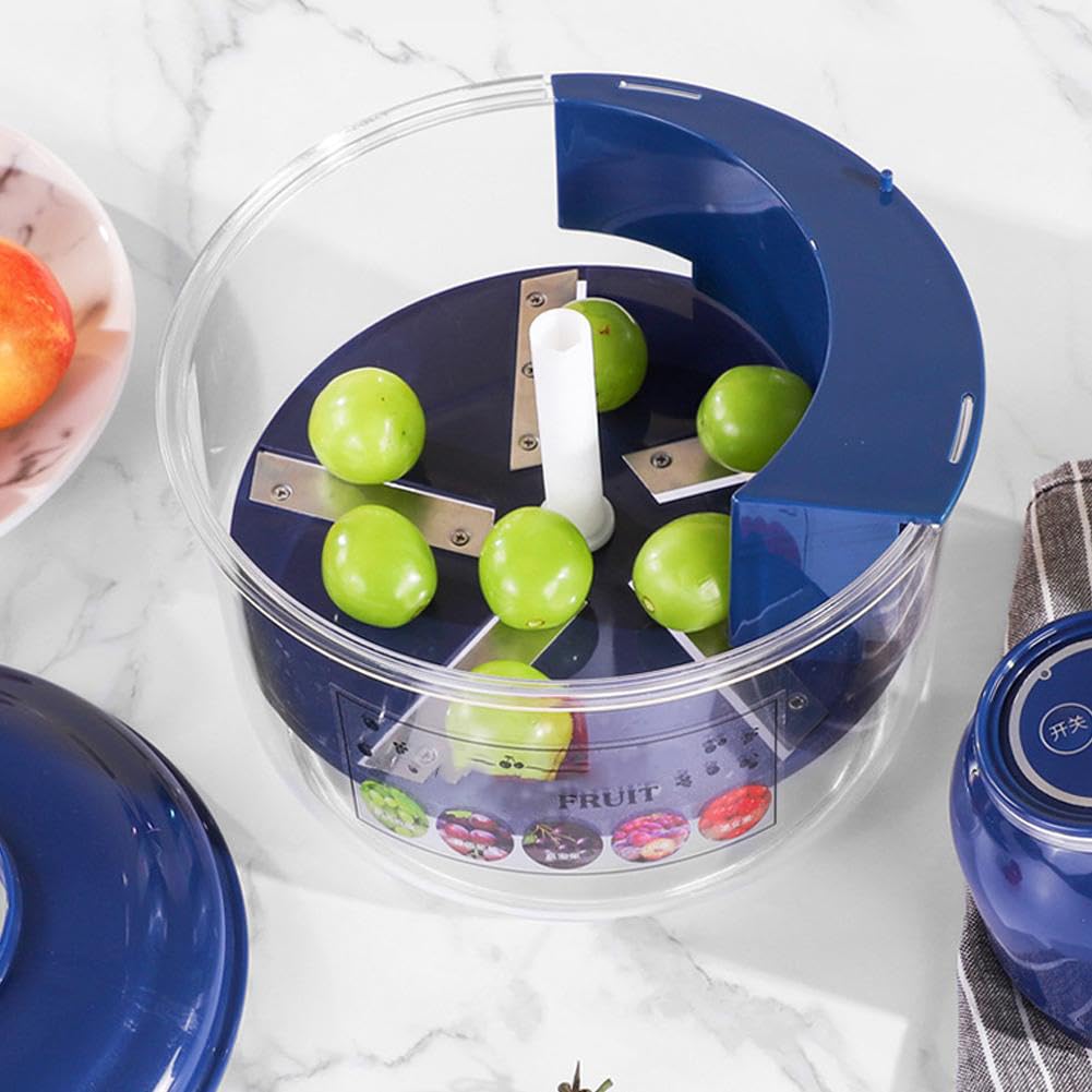 Pelatrice elettrica dell'uva, Strumento Automatico per sbucciare Piccoli Frutti, Estrattore di Pelle per pelapatate, Macchine per Frutta Intelligenti Commerciali Ricaricabili (White)