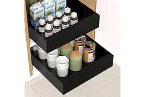 Pull Out Cabinet Organizer: Kitchen Drawer Cabinet Space Saver