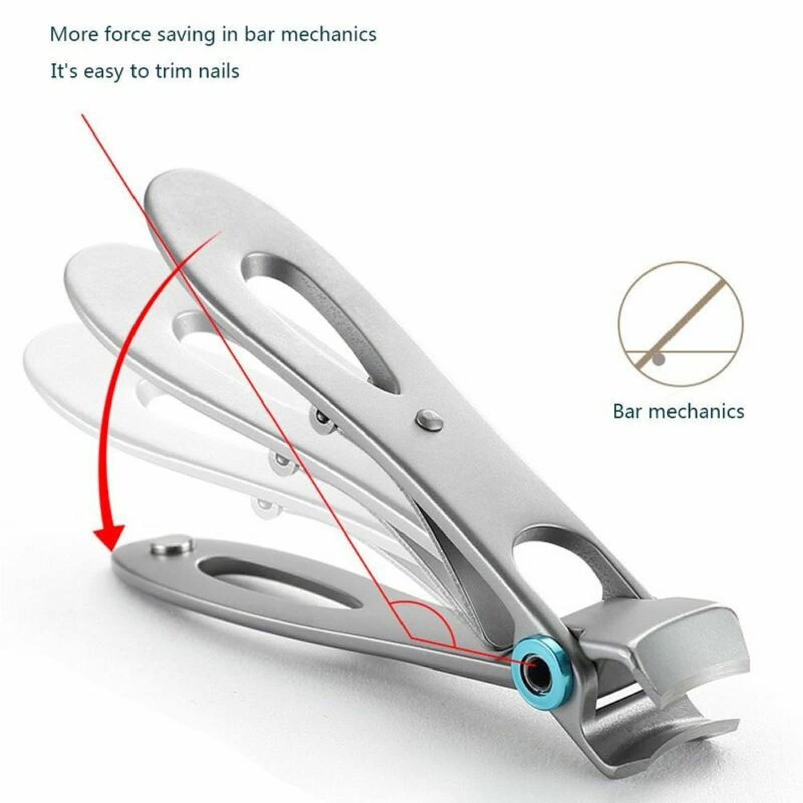 Nagelknipser, Edelstahl-Nagelknipser, Trimmer, Maniküre, Nagelschneider, Schmetterling, Pediküre, Finger-Zehen-Schere, Nagelknipser, große Größe