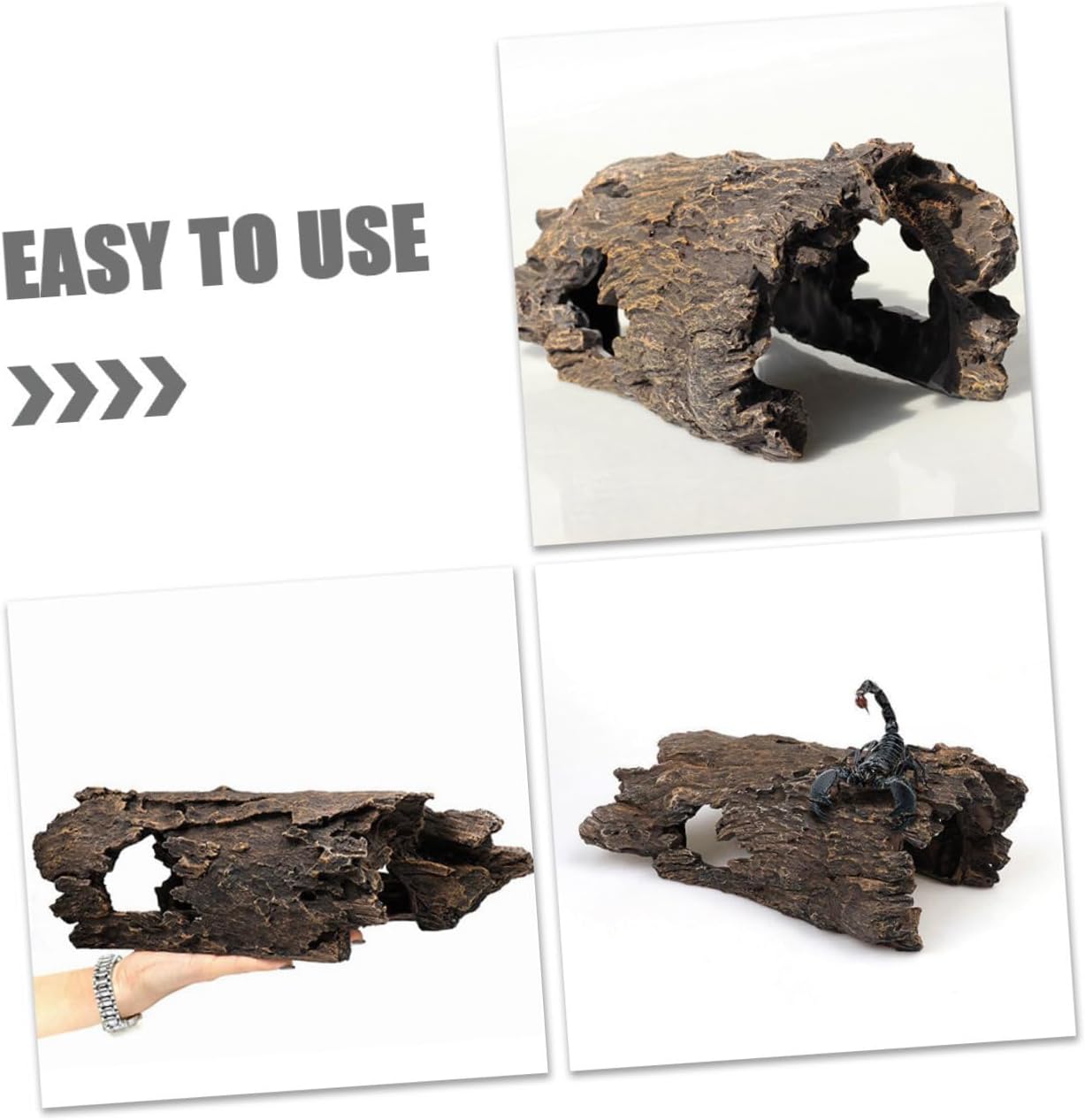 Aquarium Ornaments DIY Simulated Tree Trunk Koi Decoration Fish Tank Stump