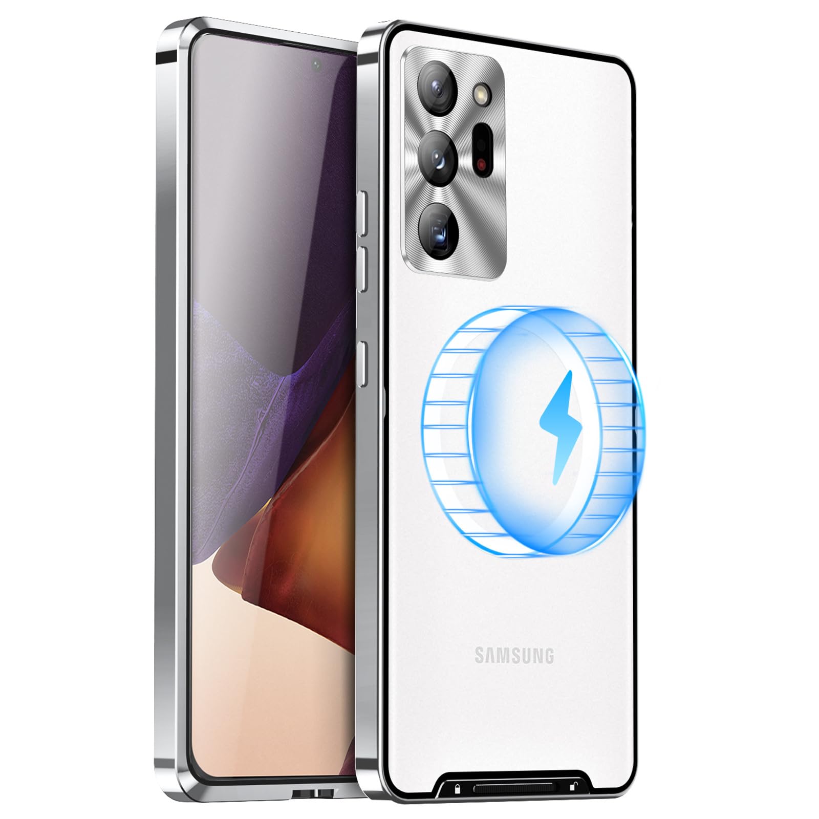 Coque en métal mat pour Samsung Note 20 Ultra élégante et robuste - 8