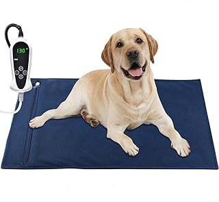 AILEEPET Pet Heating Pad Dog Heating Pad Dog Cat Warming Pad Electric Heated Pad for Dogs and Cats Heating Pad Dogs Heated Mat for Dogs Indoor Warming Mat with Auto Power Off (32×20Inch)…