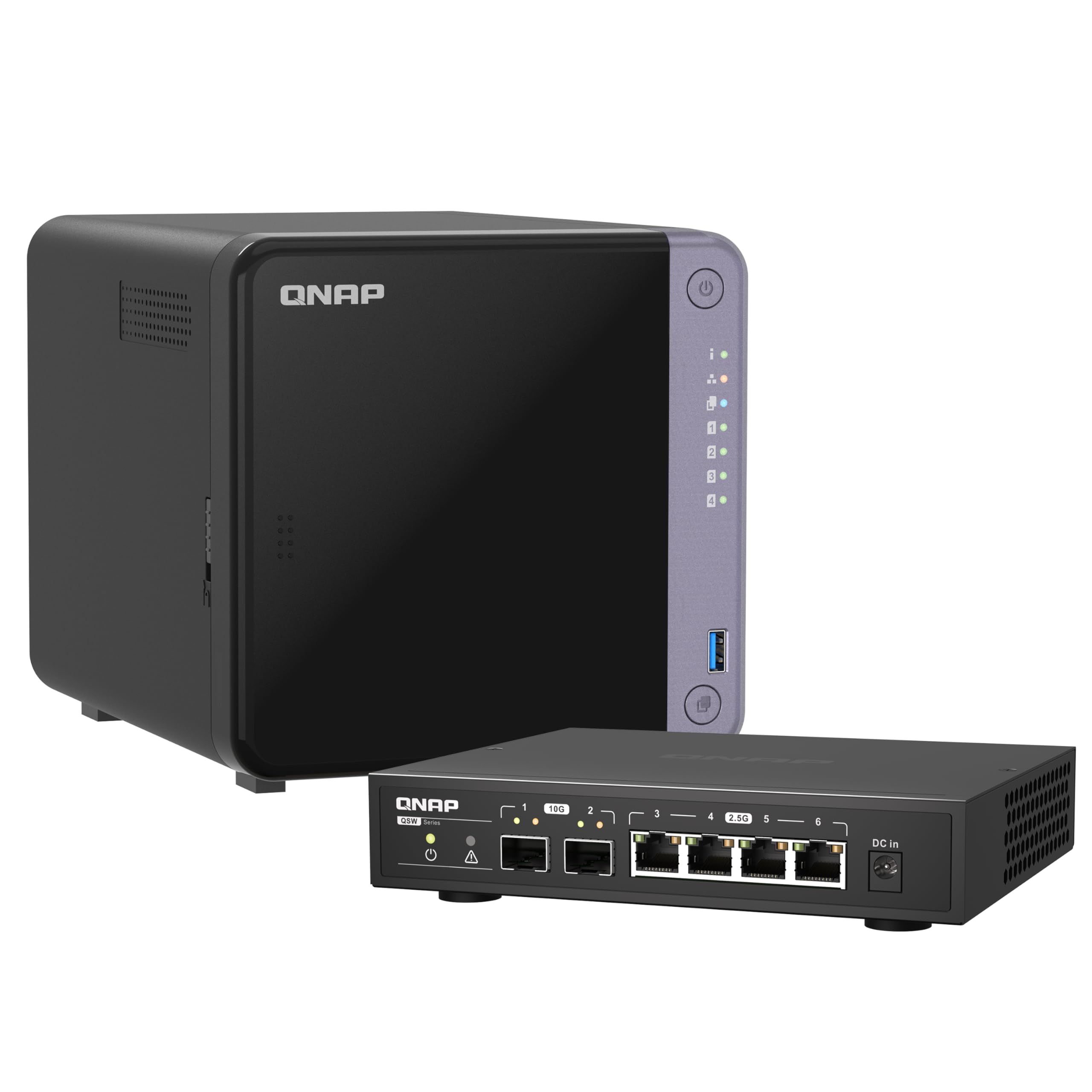 QNAP TS-432X 4ベイ NAS 10GbE (SFP+) Amazon.com: Bundle of QNAP TS-432X-4G-US 4 Bay 10GbE Quad-Core