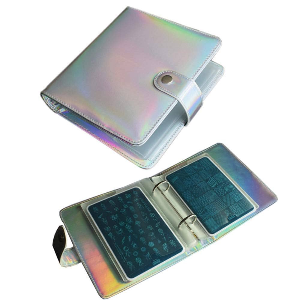 Amazon.com: 20 Slots Silver Laser Nail Art Stamp Plate