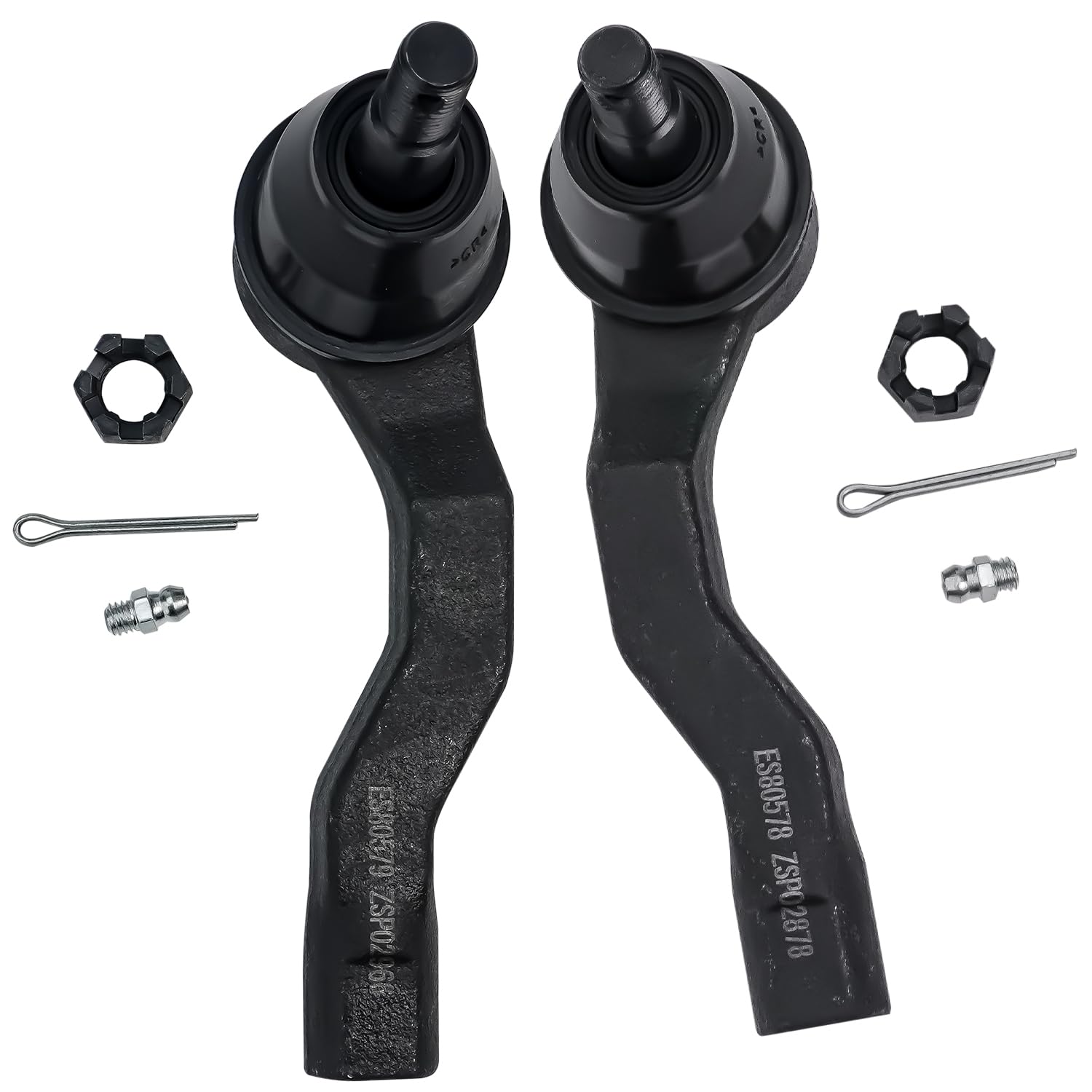 Nissan 350Z Outer Tie Rods Pair Of Outer For 2003-2007 Infiniti G35 (Front Left & Right) - Evan-Fischer, 1-Year Warranty Tie Rod Ends - Foto 13