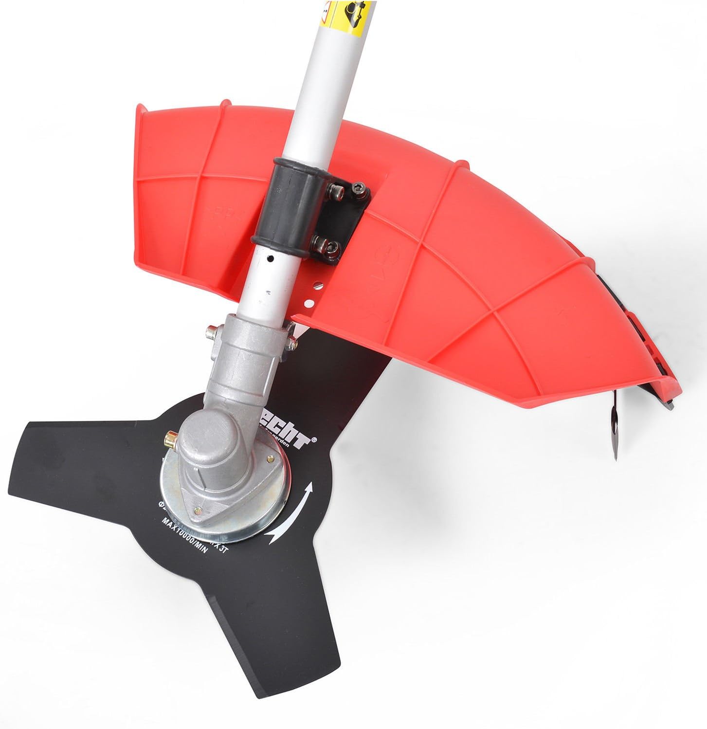 Safety guard and blade installation on HECHT 1445