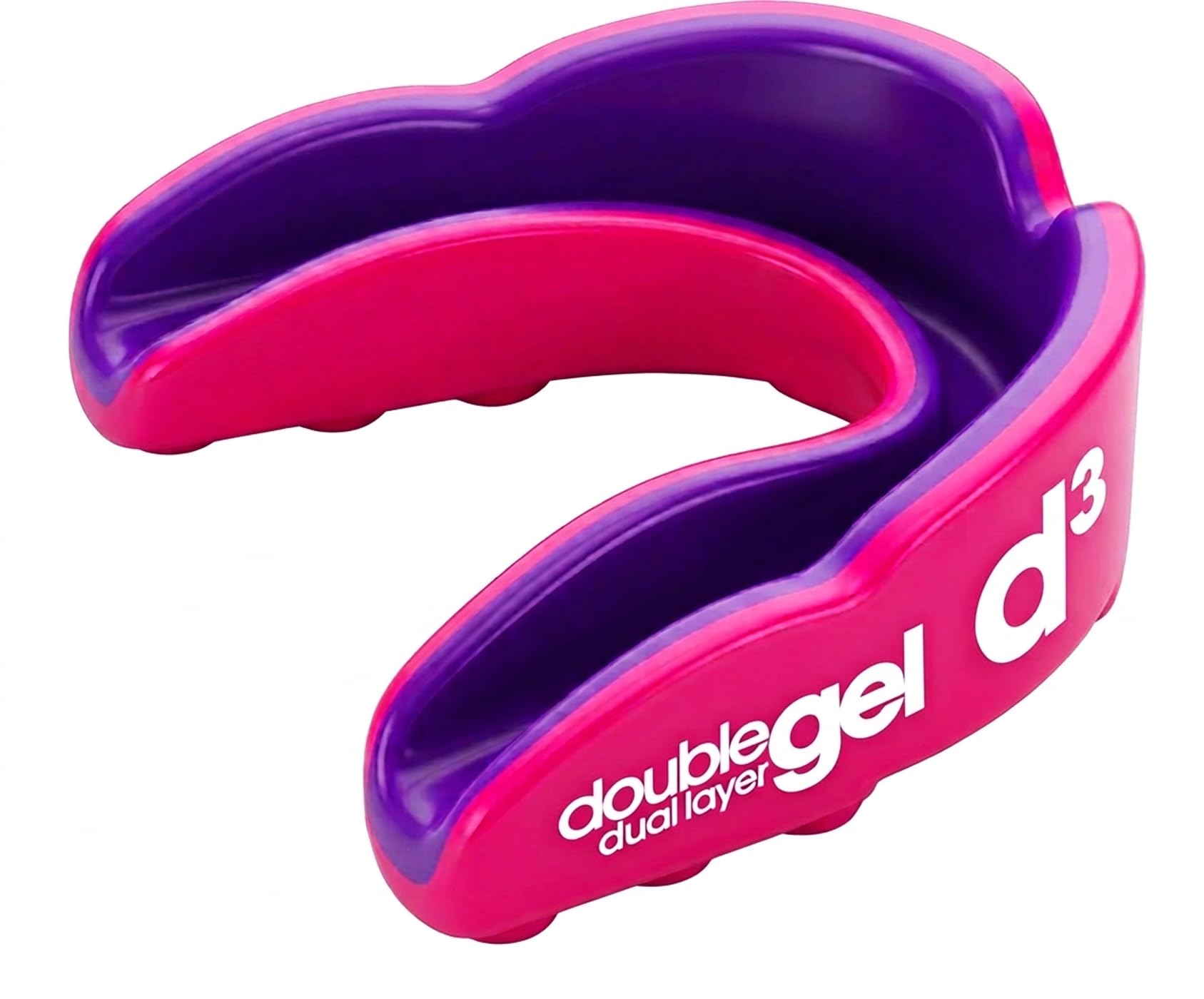 d3 Paradenti Sportivo [Doppio Strato Gel Taglia Per Adulti 12+] Protezione Bocca Denti per Sport da Contatto Boxe MMA Kickboxing Muay Thai Rugby Arti Marziali | Custodia Igienica