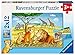 Produktbild Ravensburger 07606 - Elefant, Löwe & Co. 2 x 12 Teile Kinderpuzzle