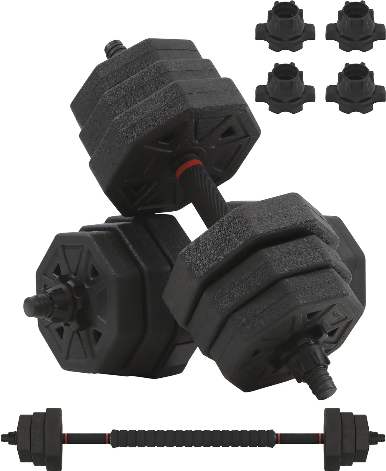 【未使用品】GronG（グロング）ダンベル 可変式 24kg×2個セット Amazon | グロング ダンベル 可変式 24kg 可変式ダンベル 15段階 簡単