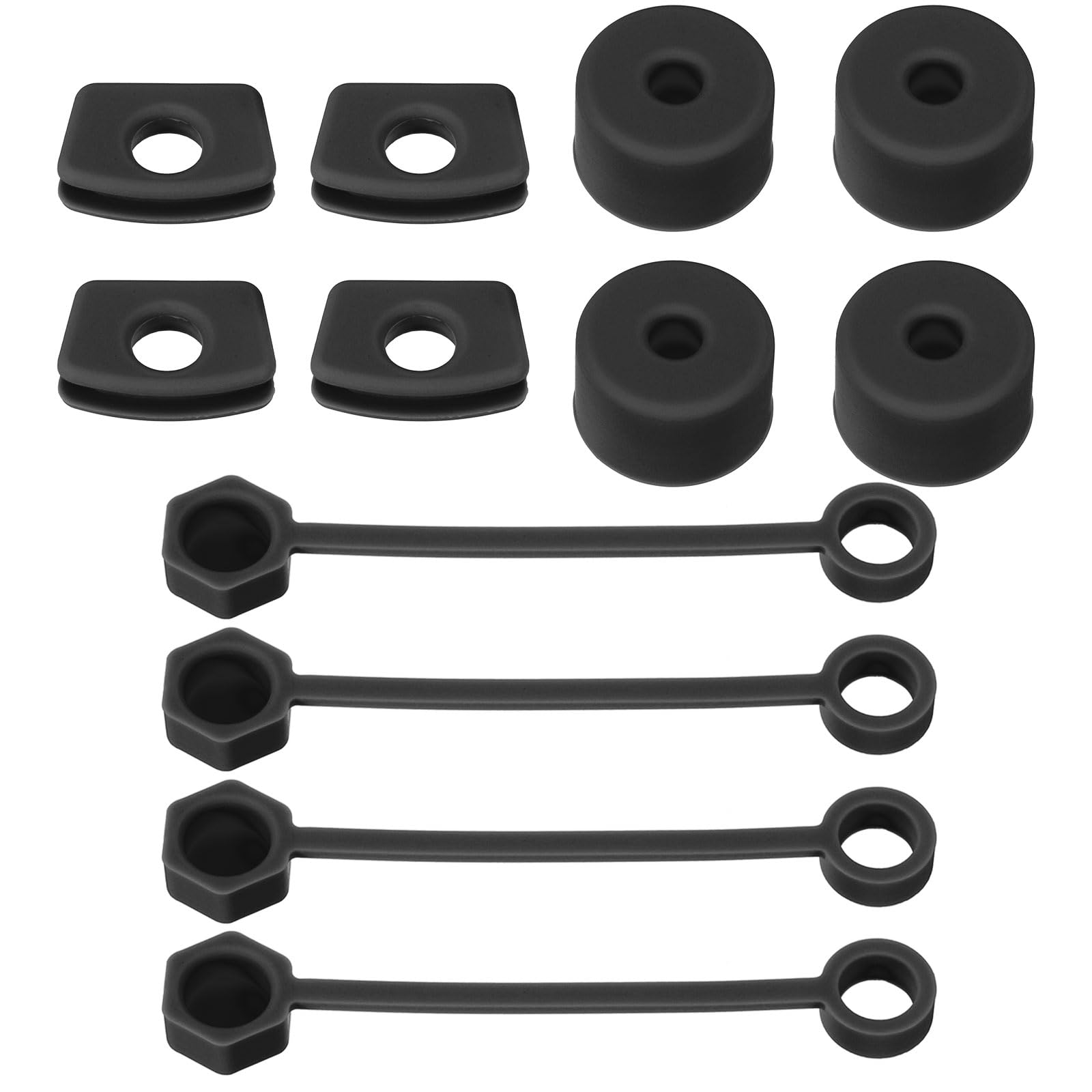 Tapón antiderrame de silicona PATIKIL para tazas de 40Oz, dile adiós a las fugas, negro