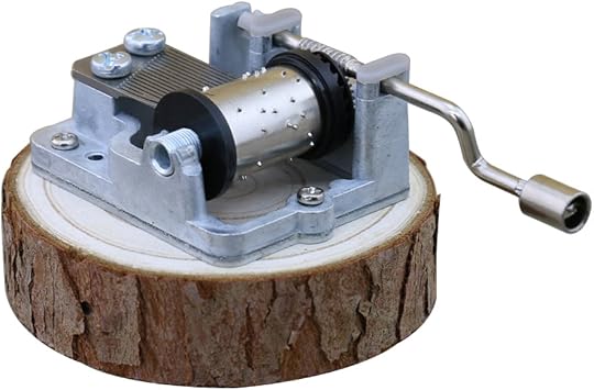 Youtang 18 Note Hand Cranked Musica Box Natural Pine Music Box,TuneBlue Danube