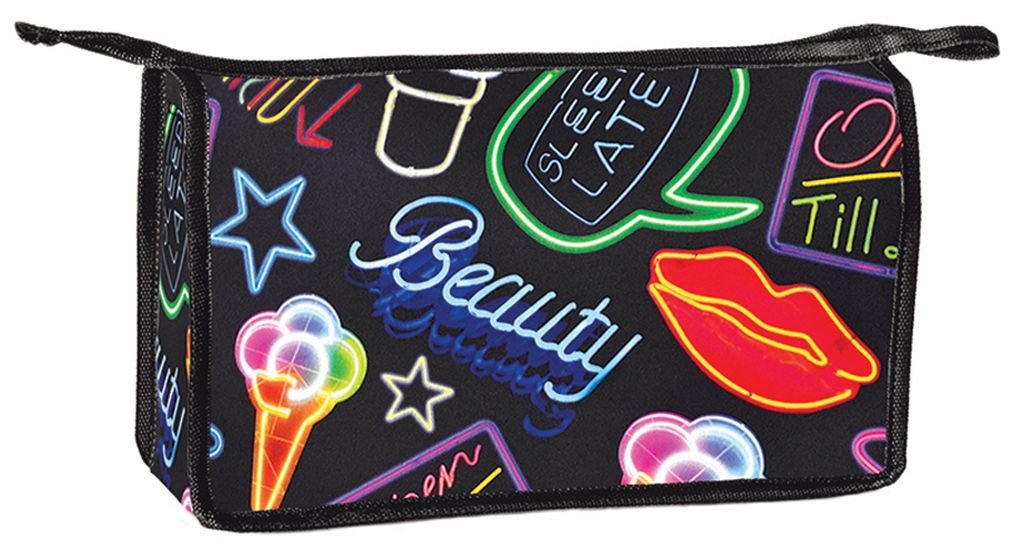 iscream 'Crazy Camo' 12.25" x 8.25" Neoprene Bold Print Zippered Travel Bag
