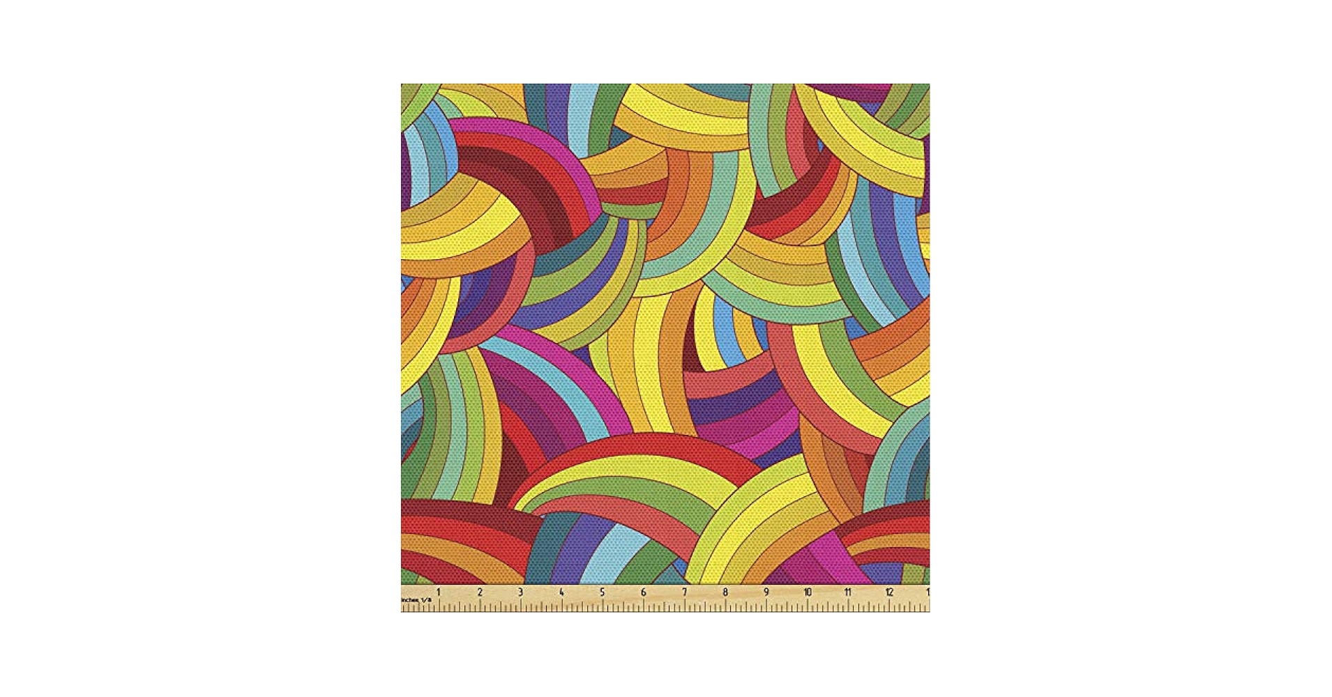 Amazon.com: Lunarable Abstract Fabric by The Yard, Funky