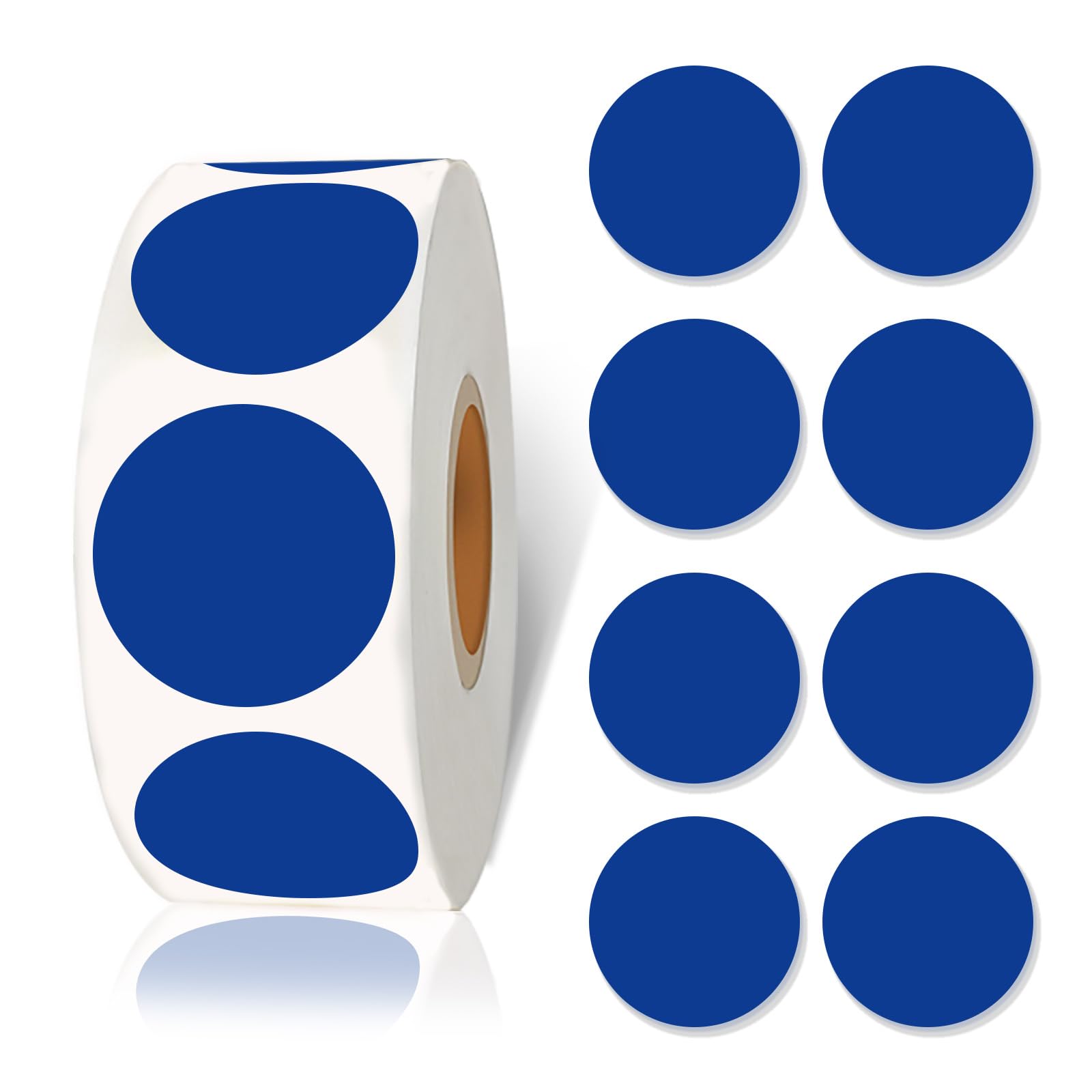 starboling 800Pcs 1 Inch Dark Blue Round Color Coding,Dot Stickers Labels,Can Writing for Office,Student Classroom and Other Scenarios