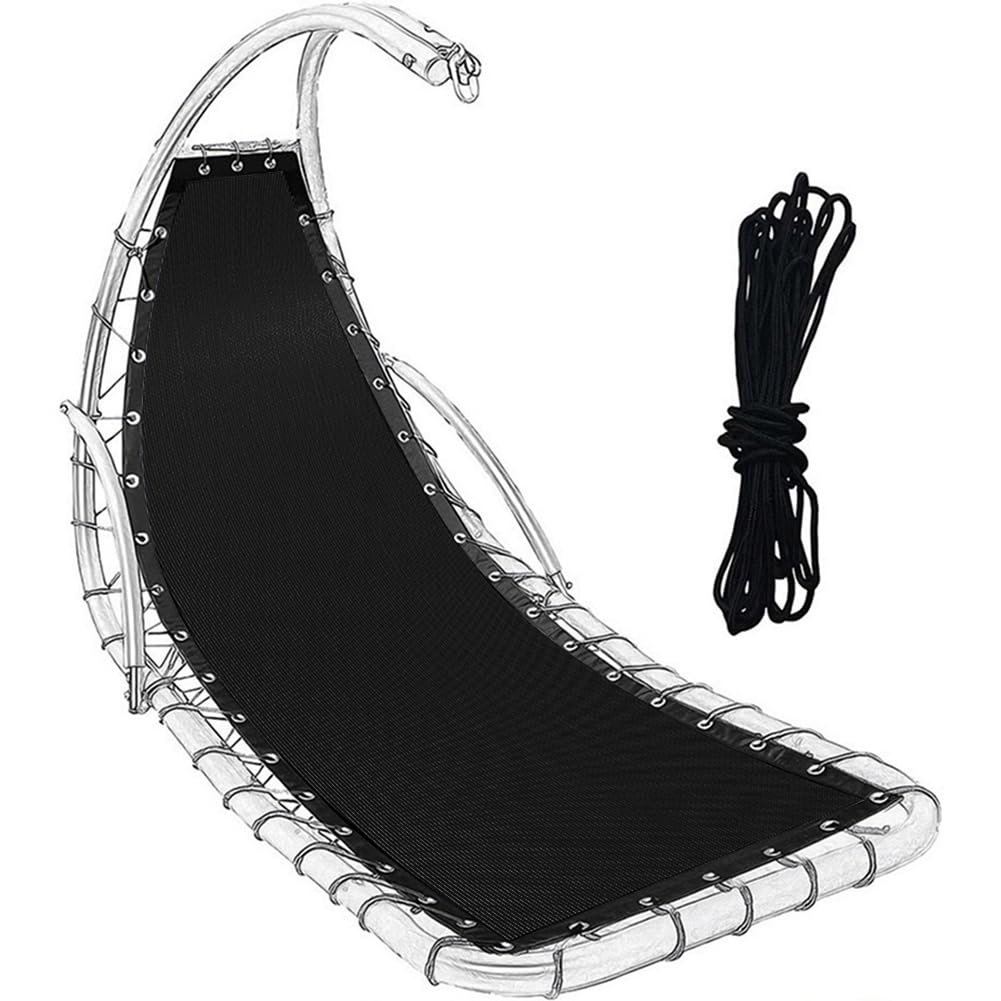 GORGECRAFT 197X64cm Sostituzione Sedia Sospesa Rete Resistente Corda Set Amaca Sedia A Dondolo Sospesa Tessuto Poliestere Sedia A Gravità Zero Tessuto di Ricambio per Cortile Chaise Longue Estate