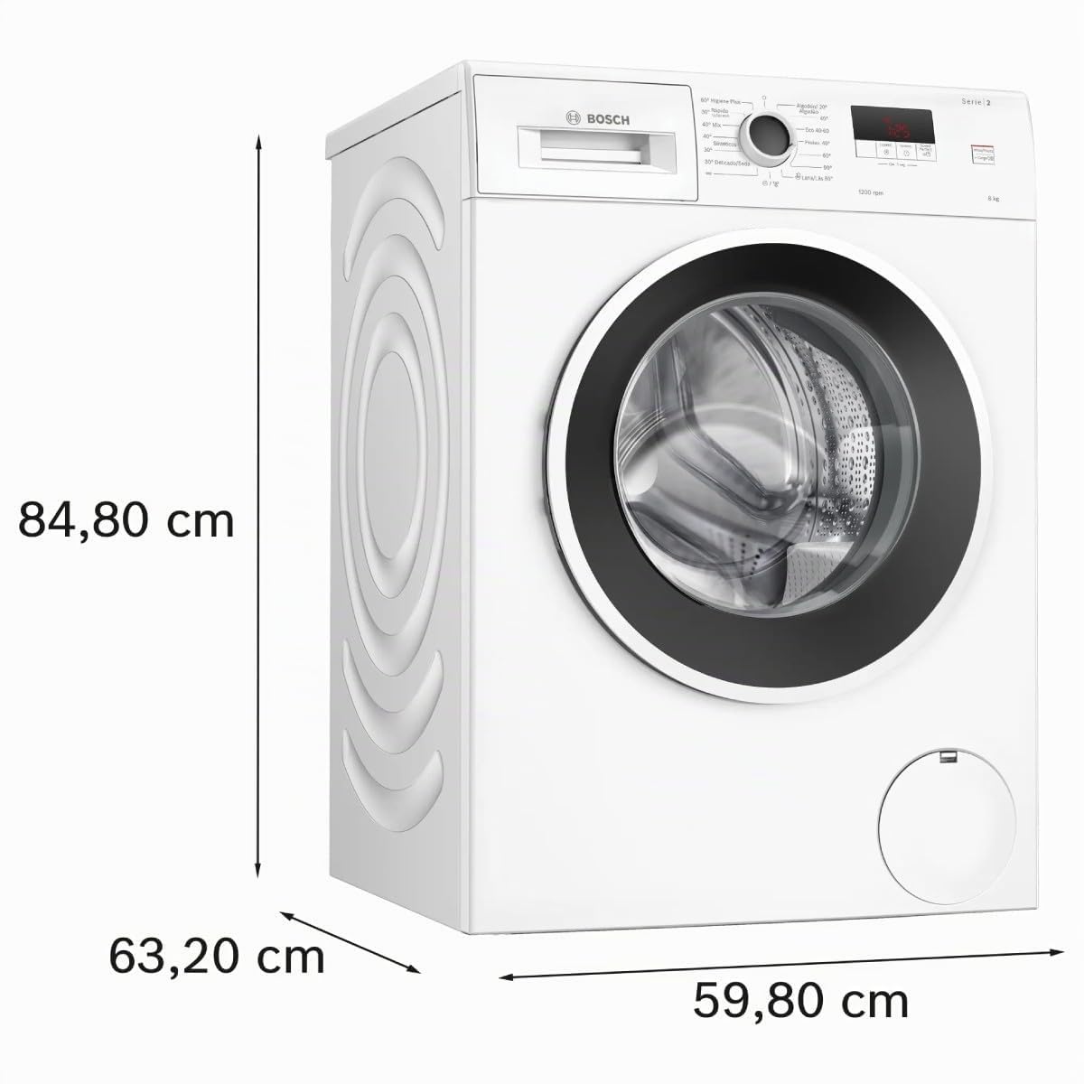 Lavatrice Bosch WGE03200ES 8 kg 1200 giri/min Bianco