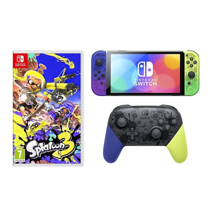 Buy Nintendo Switch OLED Model Splatoon 3 Edition + Nintendo Switch