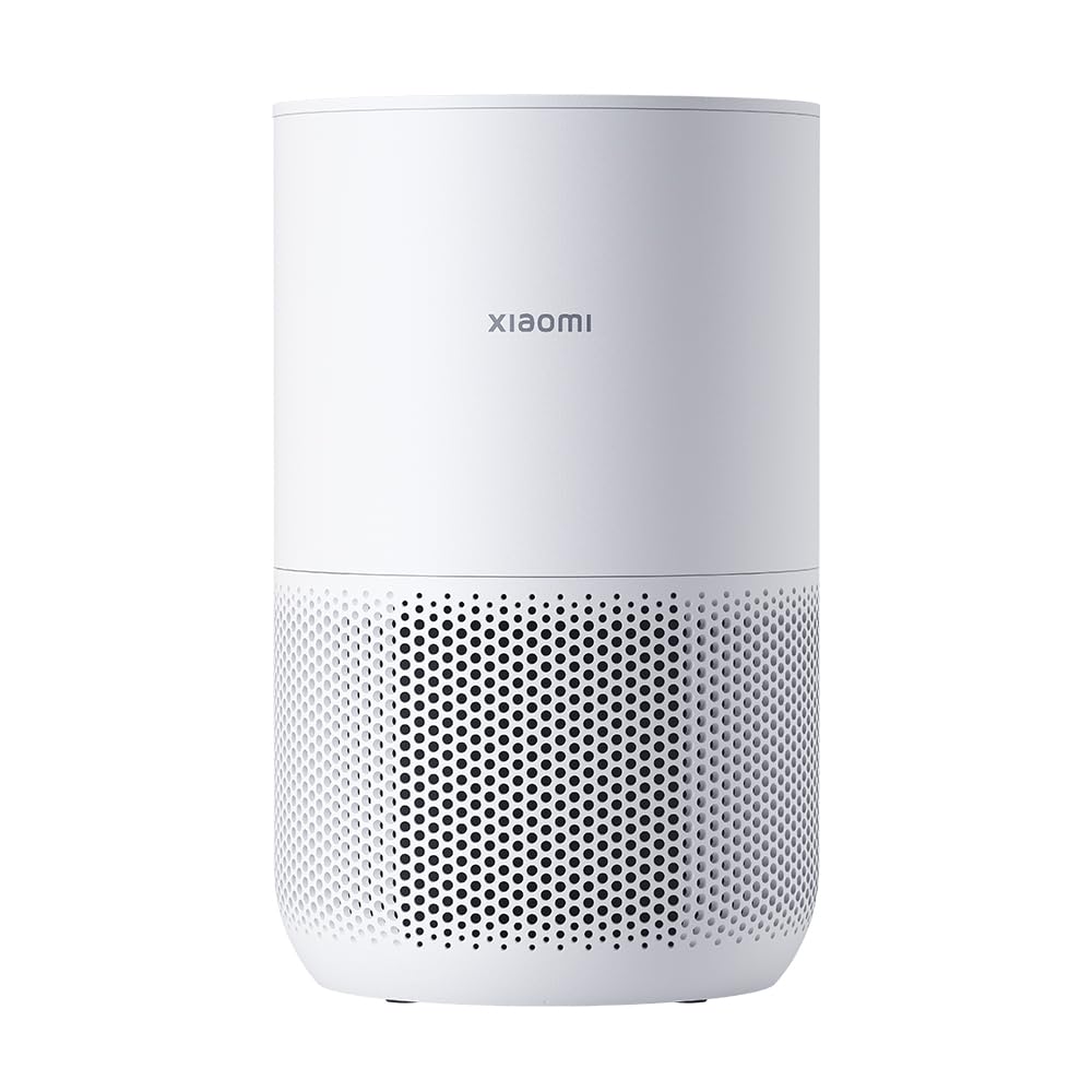 Xiaomi Smart Air Purifier 4 Compact for Bedroom, Office, Desktop, with 48m² Coverage, Allergen Removal, 230m³/h PCADR, Smart App & Voice Control, White