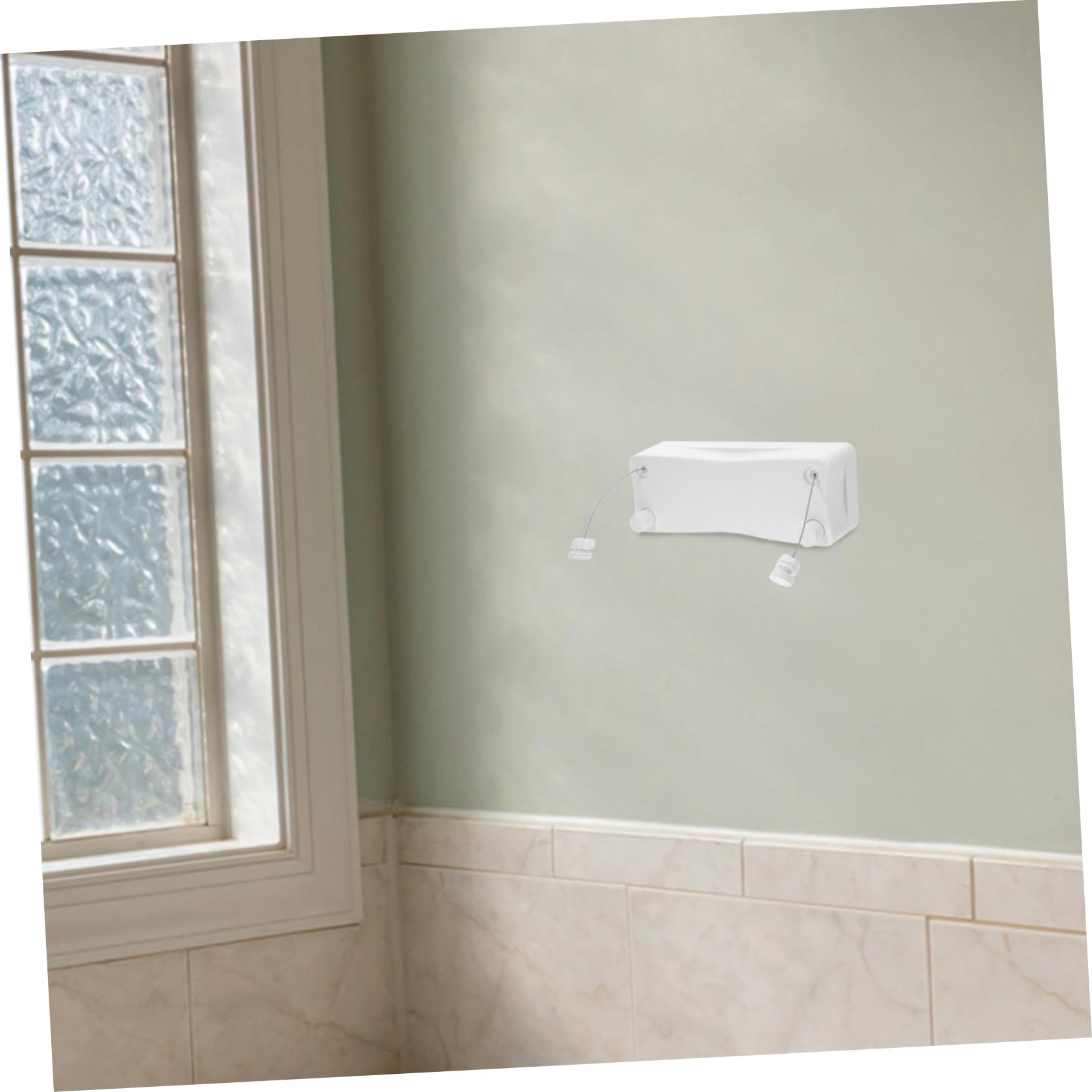 PRETYZOOM Corde à Linge Rétractable Acier Inoxydable Fil Résistant Vent pour Extérieur Corde à Linge Ajustable et Compacte pour Balcon Camping et Séchage