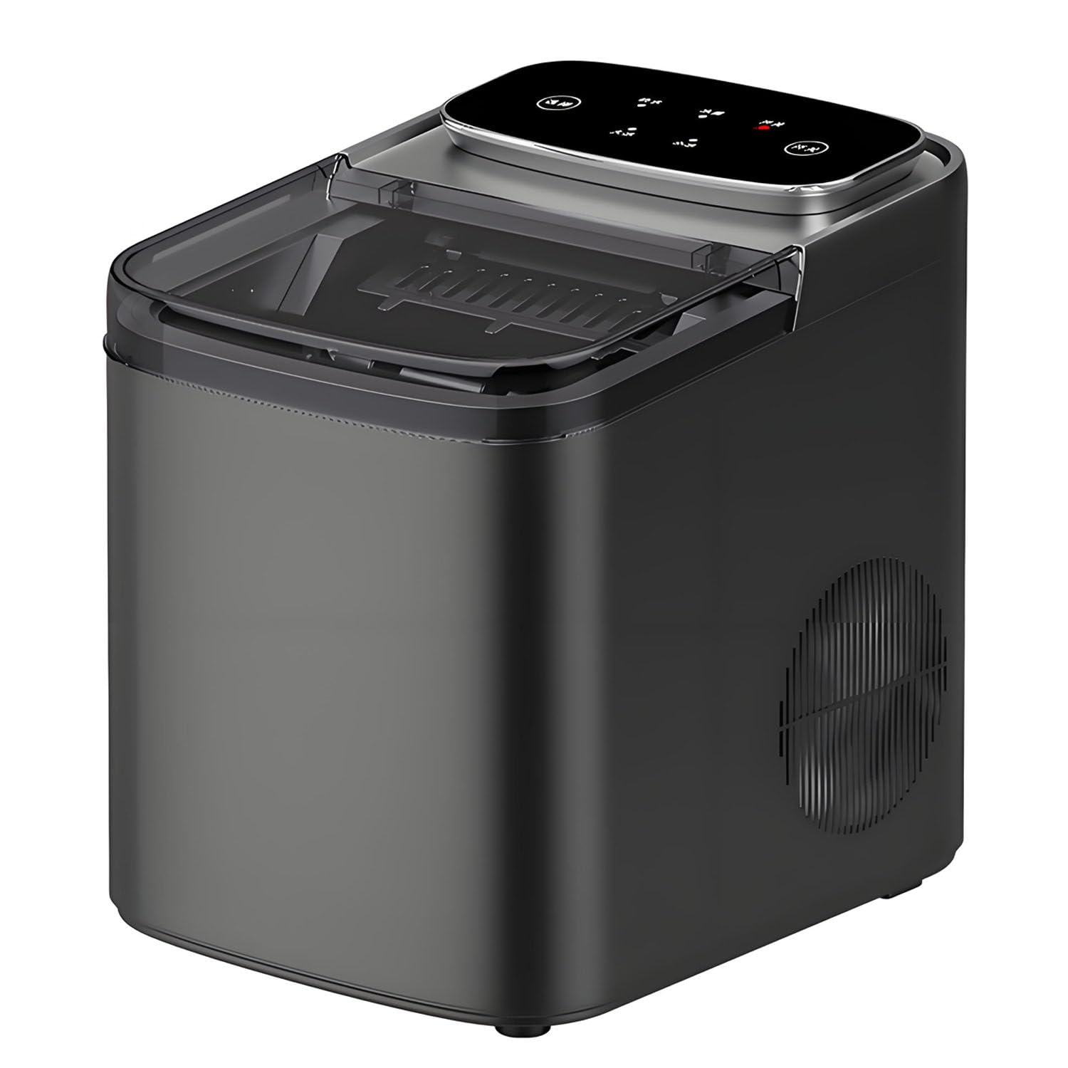 Dumipme Multicolor Countertop Ice Maker, Self-Cleaning, 9 Cubes In 6 Mins