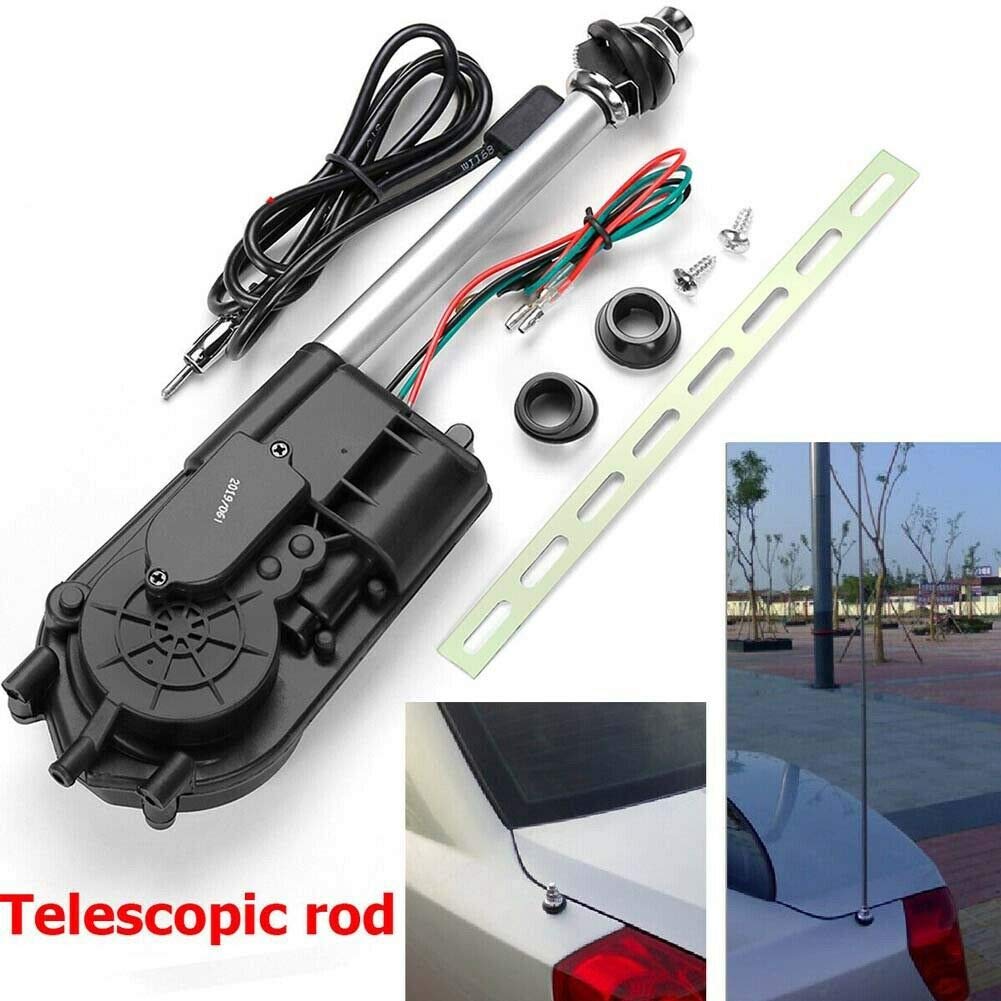 Antena AutomáTica de EnergíA EléCtrica Universal Coche SUV Am y FM Radio MáStil Antena 12V