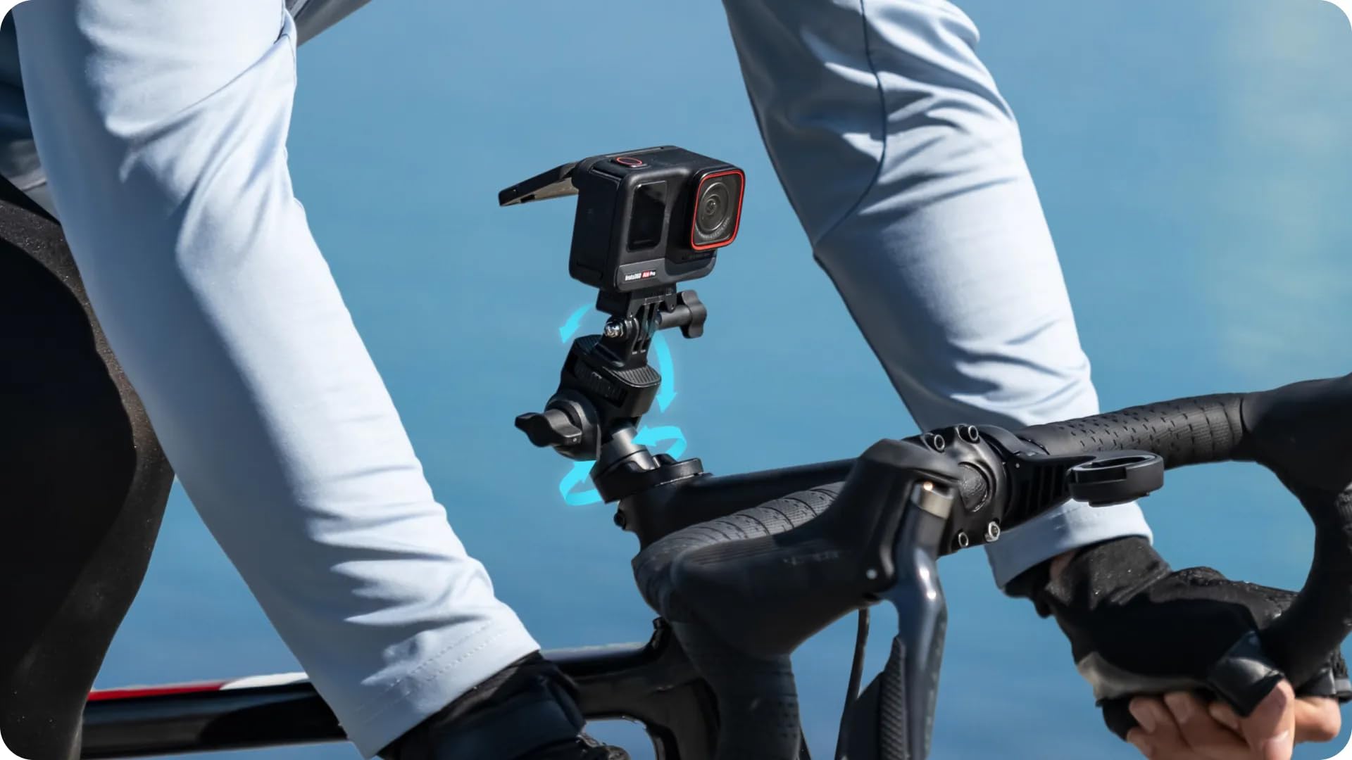Insta360 Soporte para Auriculares de Bicicleta para X3, X4, Ace/Ace Pro, GO 3/3S. Soporte Ajustable Ligero y fácil de Usar