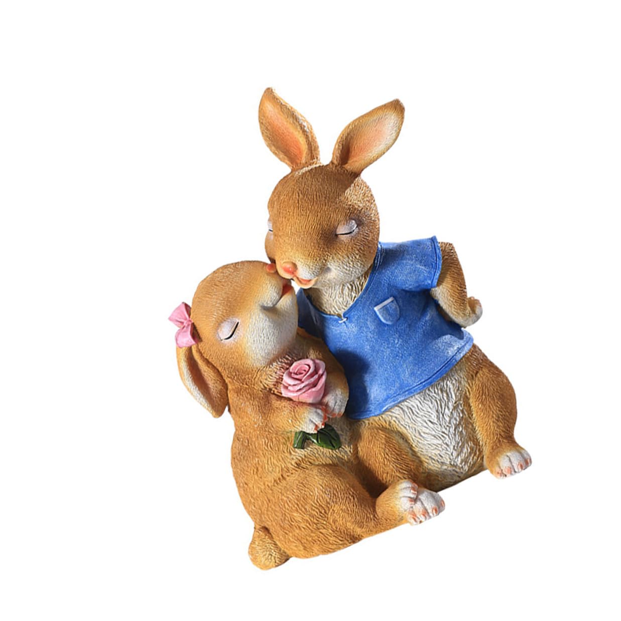Lapins en résine colorée décoration extérieure et intérieure pour salon et jardin
