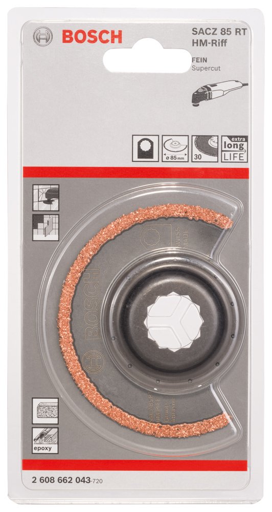 Bosch Professional Segmentsägeblatt SACZ 85 RT, HM-RIFF, 85 mm 