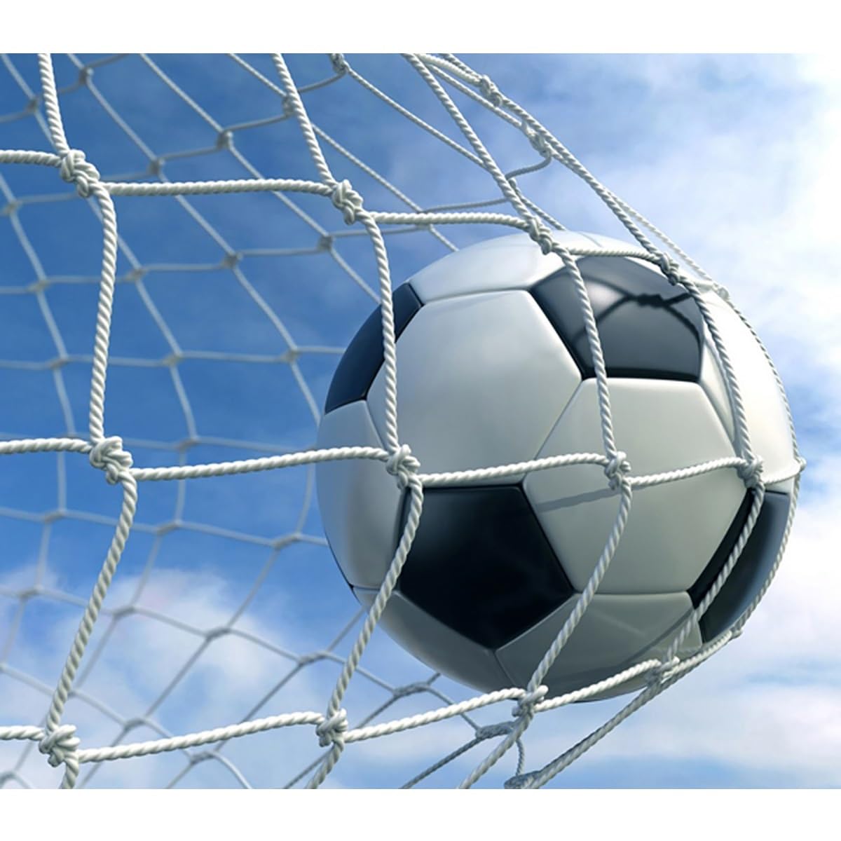 Tornetz Fußballtornetz, Fußballnetz, Fußballpfostennetz, Fußballausrüstung for Spiele Fussballnetze FüR Tore(3.6m)