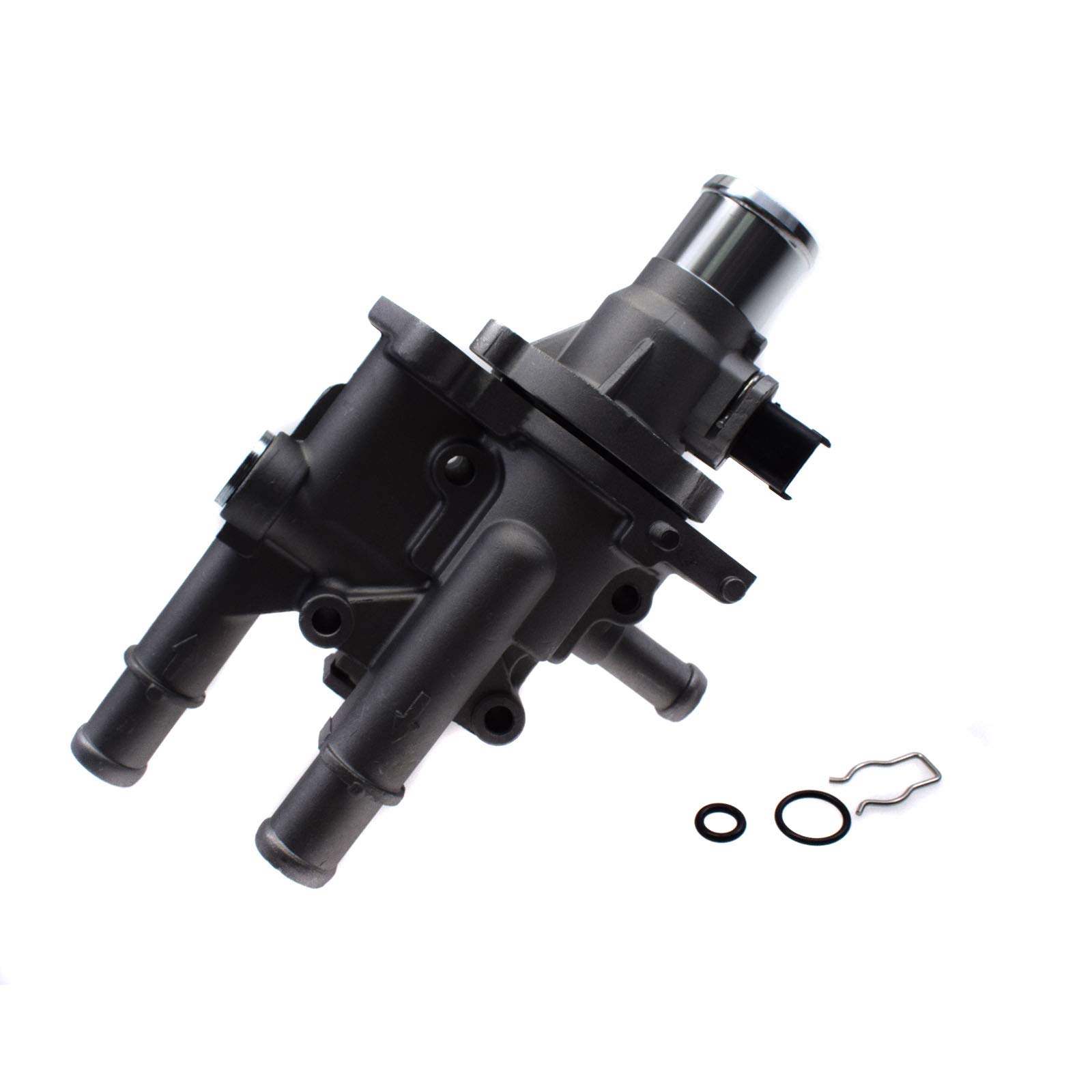 Amazon.com: Engine Coolant Thermostat & Housing Cover Set For  
