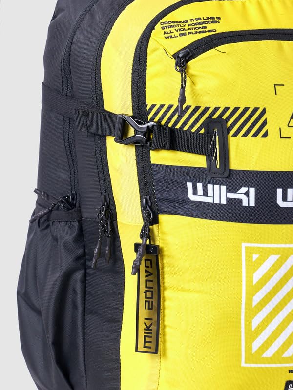 Image of Wiki Stylish Unisex Backpack | Tribe 3 Durable & Lightweight backpack for Men & Women | Backpack for Office, Gym, Travel (40 Litre, Yellow)
