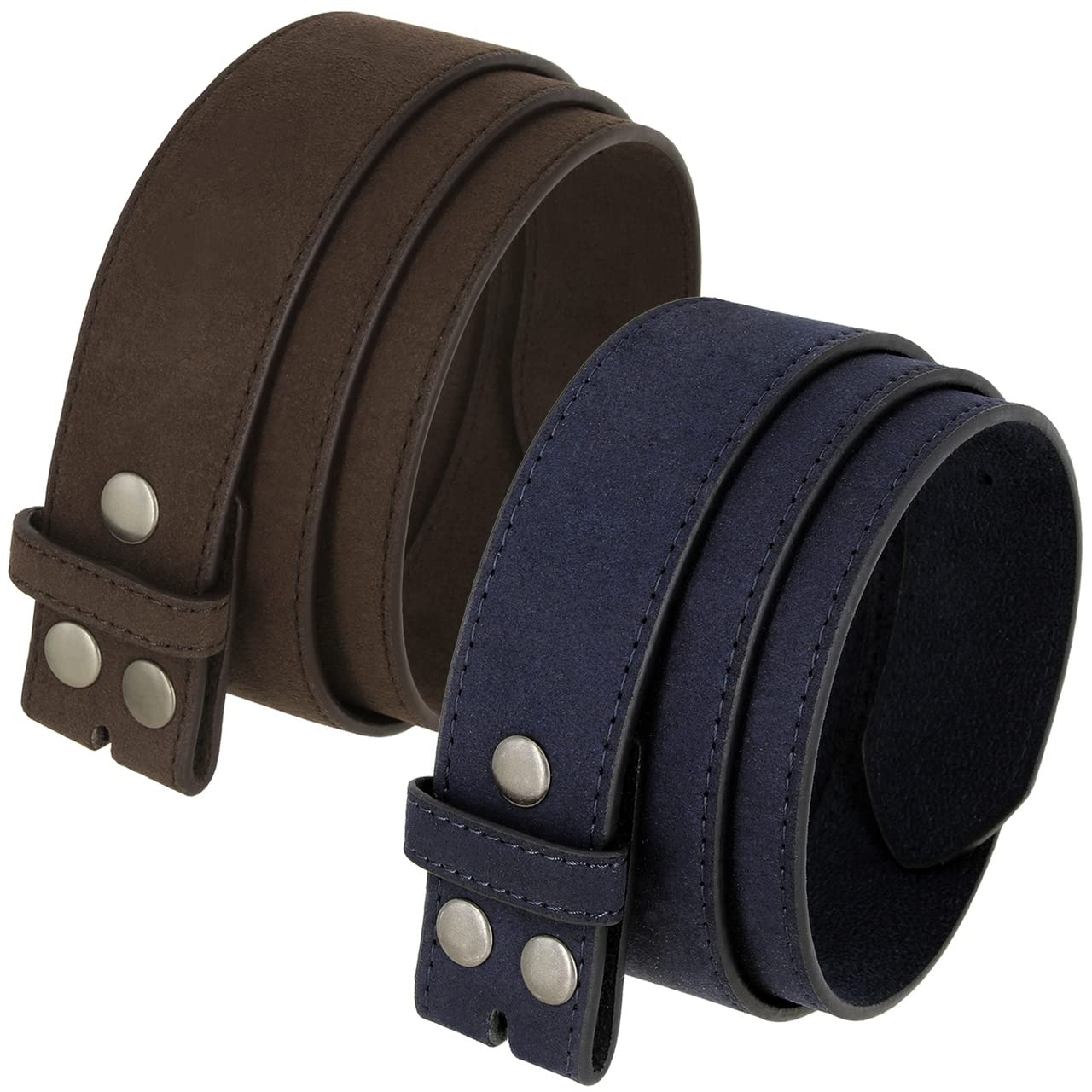 BS066 Casual Jean Belt Strap Genuine Suede Leather Belt Strap 1-1/2"(38mm) Wide