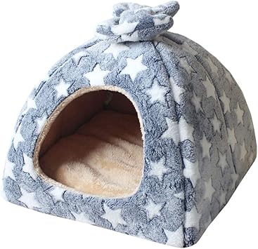 Amazon テンカ ペットハウス 冬 中小型犬 猫用 ペットベッド ドーム型 折りたたみ 小屋 クッション付き 犬ベッド 猫ベッド かわいい ぐっすり眠れる オールシーズン ２way 洗える Lサイズ テンカ ハウス 通販