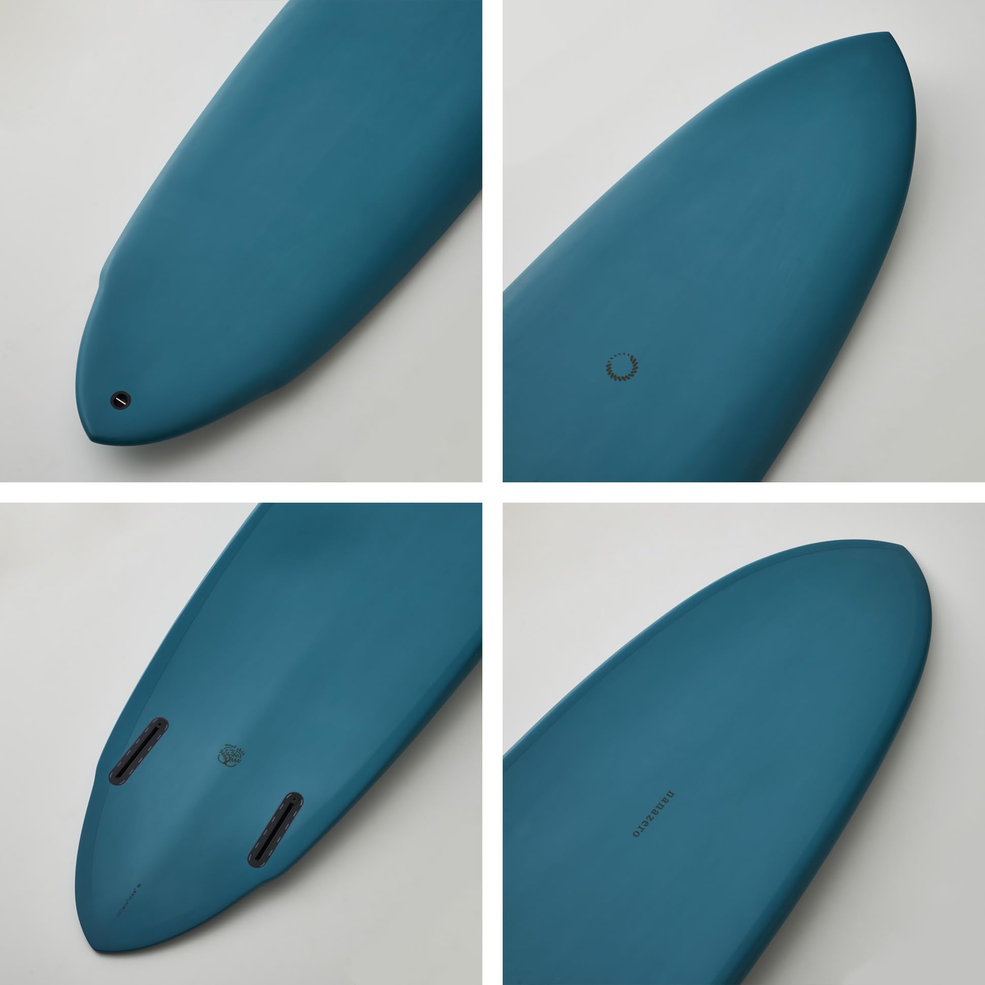 Amazon.com : nanazero Wood Skin Surfboard Mid Length MID03 Twin 6