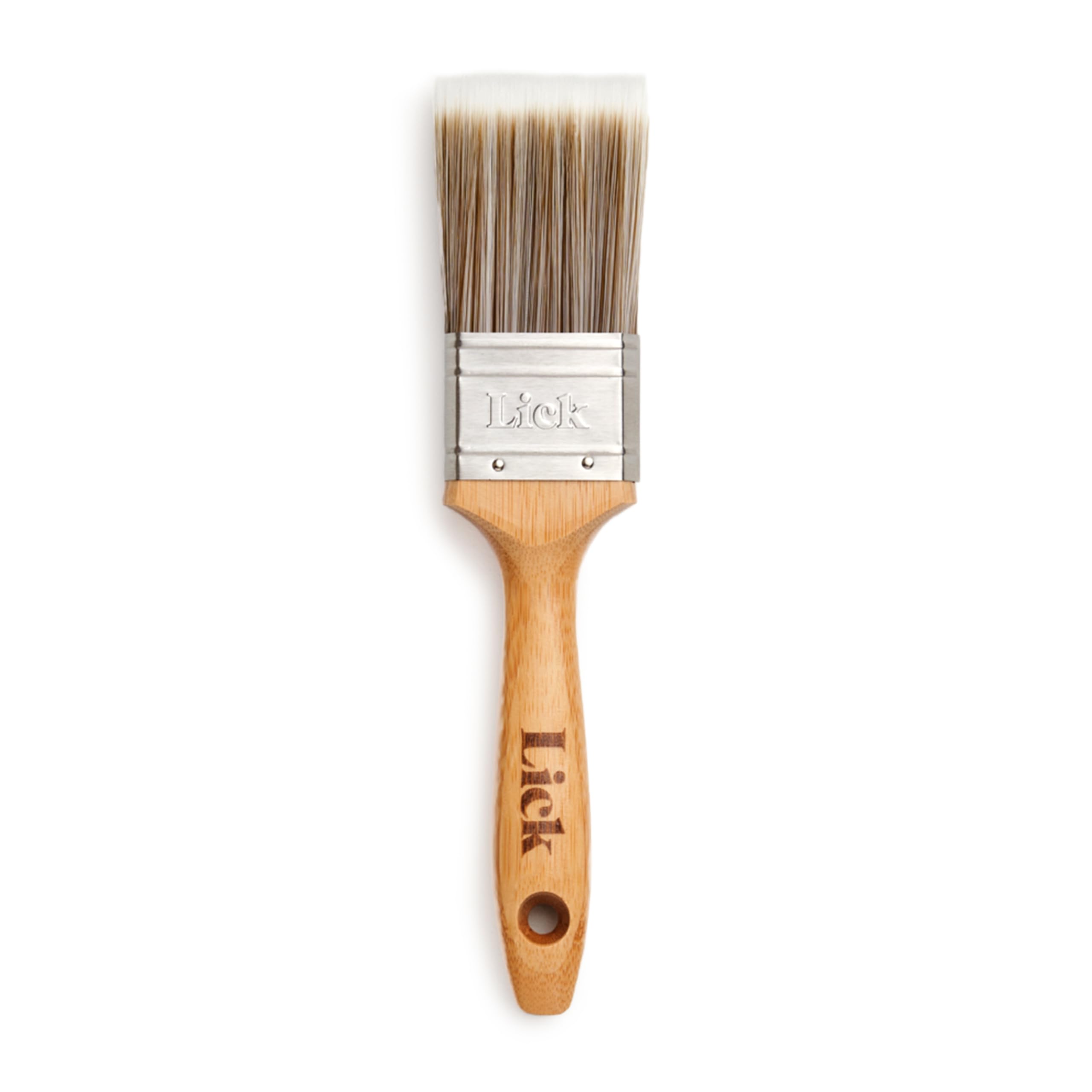Lick 2 inch Bamboo Flat Paint Brush – Soft Bristles, For DIY & Decorating, Sustainable, Bamboo, Professional Flat Brush, Recycled Steel Handle, 2-inch Paint Brush