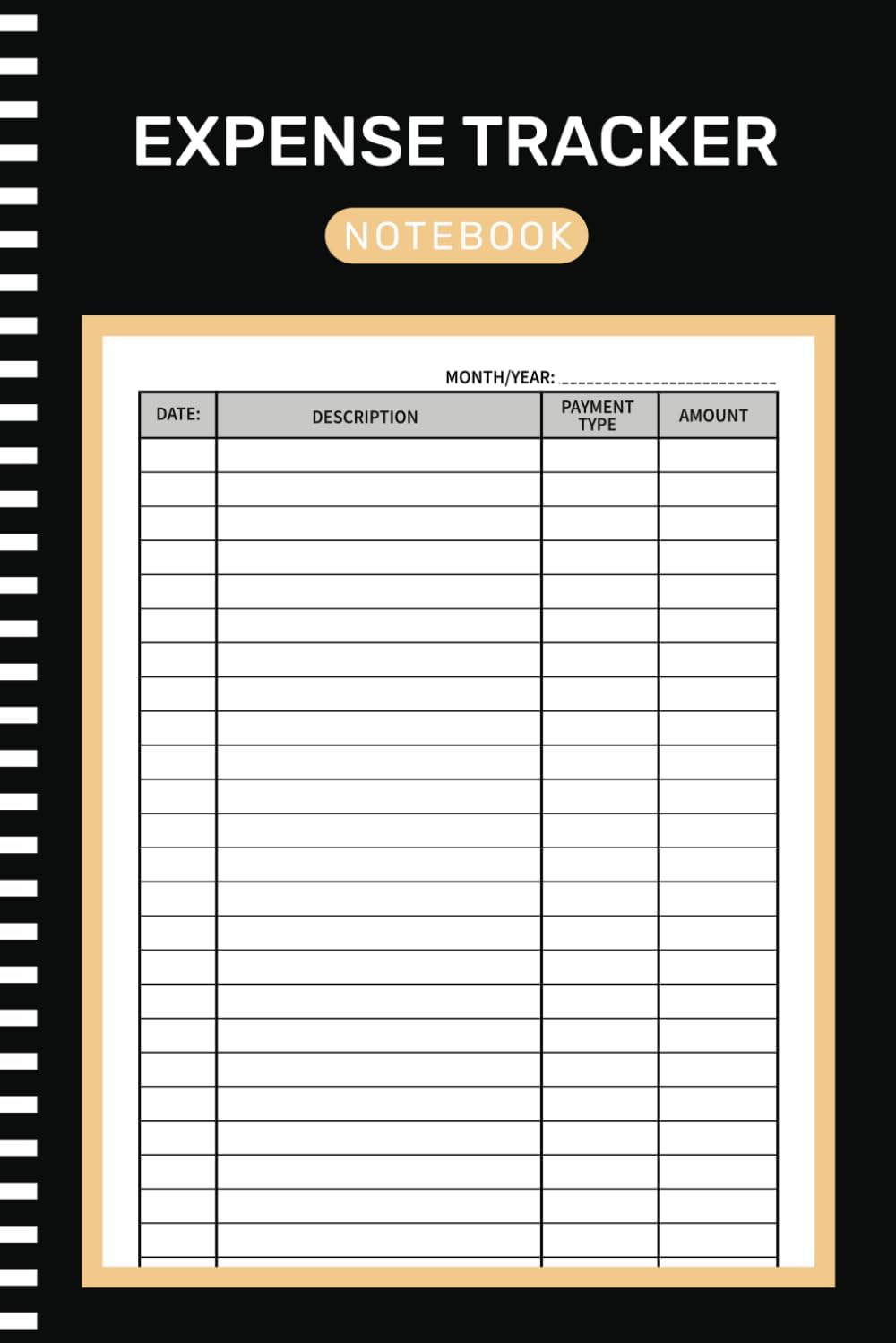 Expense Tracker Notebook: Daily Spending Tracker Bill Organizer Log Book, Budget Planner, Money Management Ledger Notebook for Personal or Small Business Use (105 Pages 6x9 Inches)