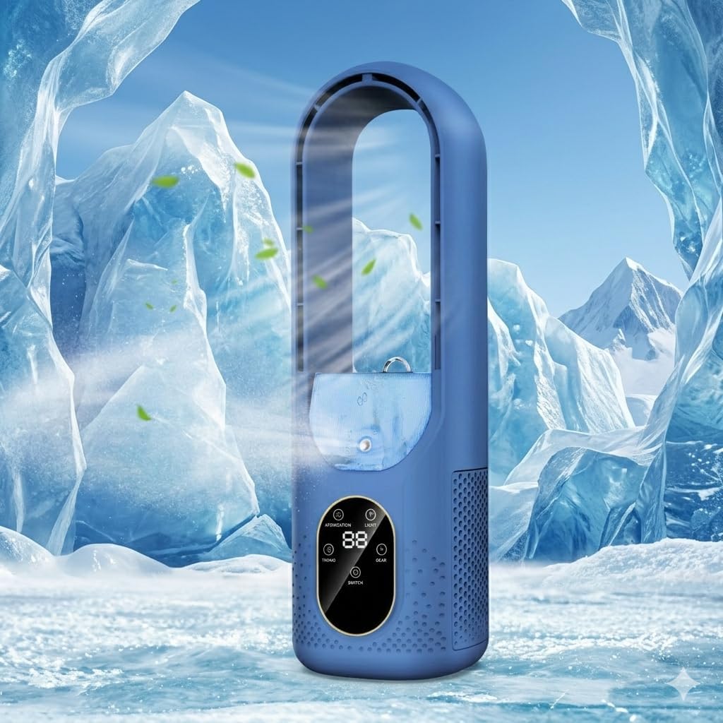 Portable Air Conditioners - 6-Speed Mini Air Conditioner - 3-in-1 Personal Cooling Fan - Small AC Unit With 200ml Water Tank, 1-6H Timer -USB Powered Evaporative Air Cooler Fan for Bedroom Office Desk