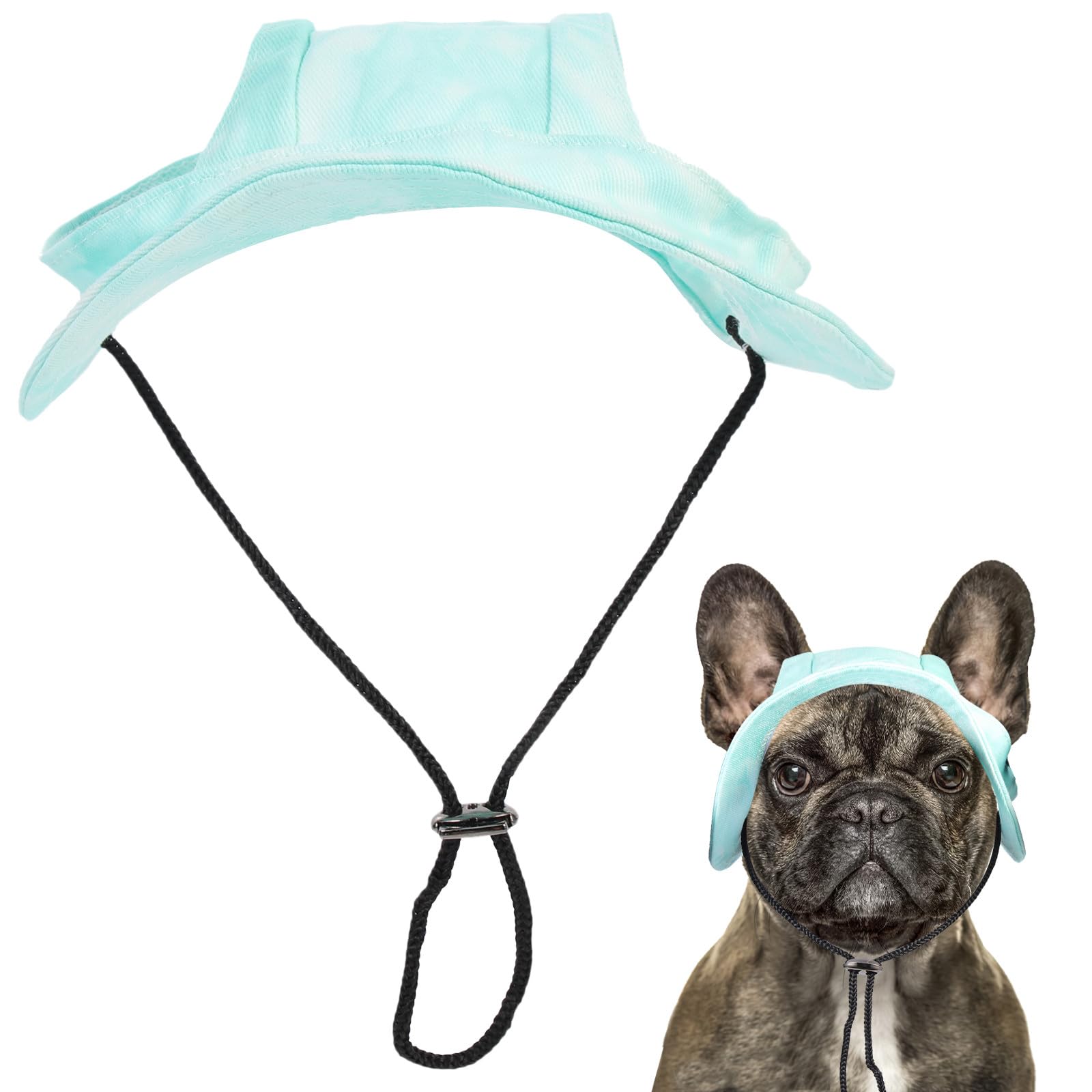 Alasum Dog Headdress Pet Baseball Hats Comfortable Wear Adjustable Rope Cotton Fabric Lightweight Design for Outdoor Take Interesting Photos Small Dogs Puppies