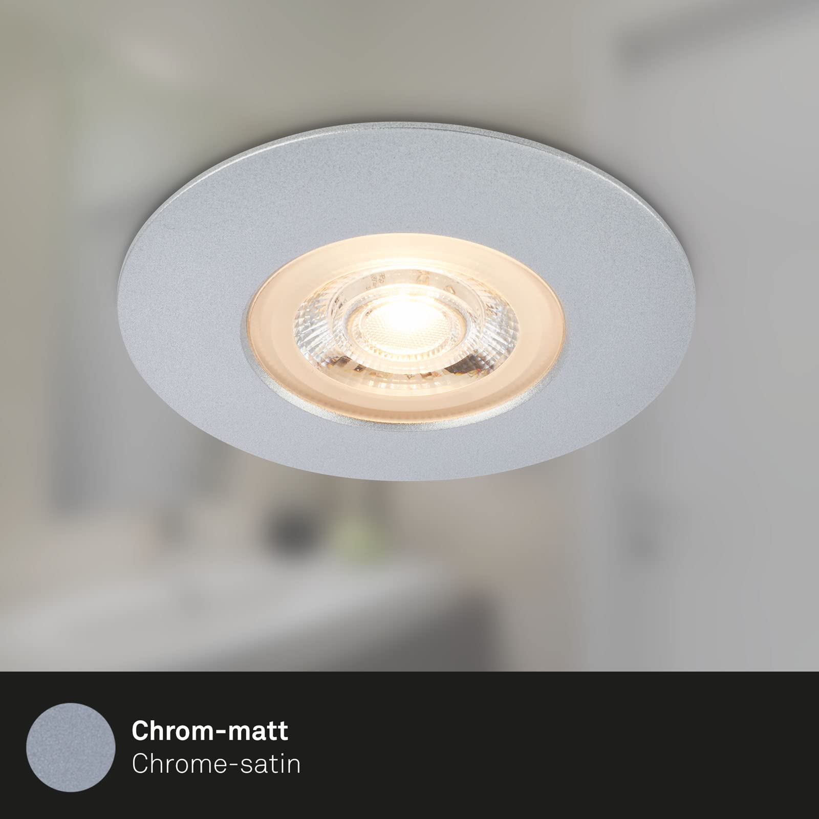 Set 4 Faretti Led Incasso Set 4 Faretti LED Da Incasso Per Bagno - IP44, GU10, Bianco/Argento/Nero, Moderni Spot Incasso Soffitto Led