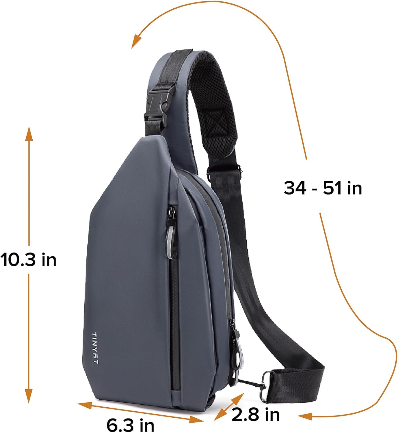 Small Sling Shoulder Crossbody Bag Men Women One Strap Casual Chest Bags Slim Backpack for Outdoor Travel Biking - Image 6