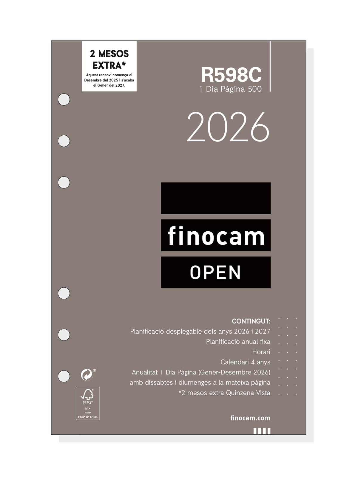 Finocam - Annual Open 2026 1 Day Page January 2026 - December 2026 (12 months) Catalan