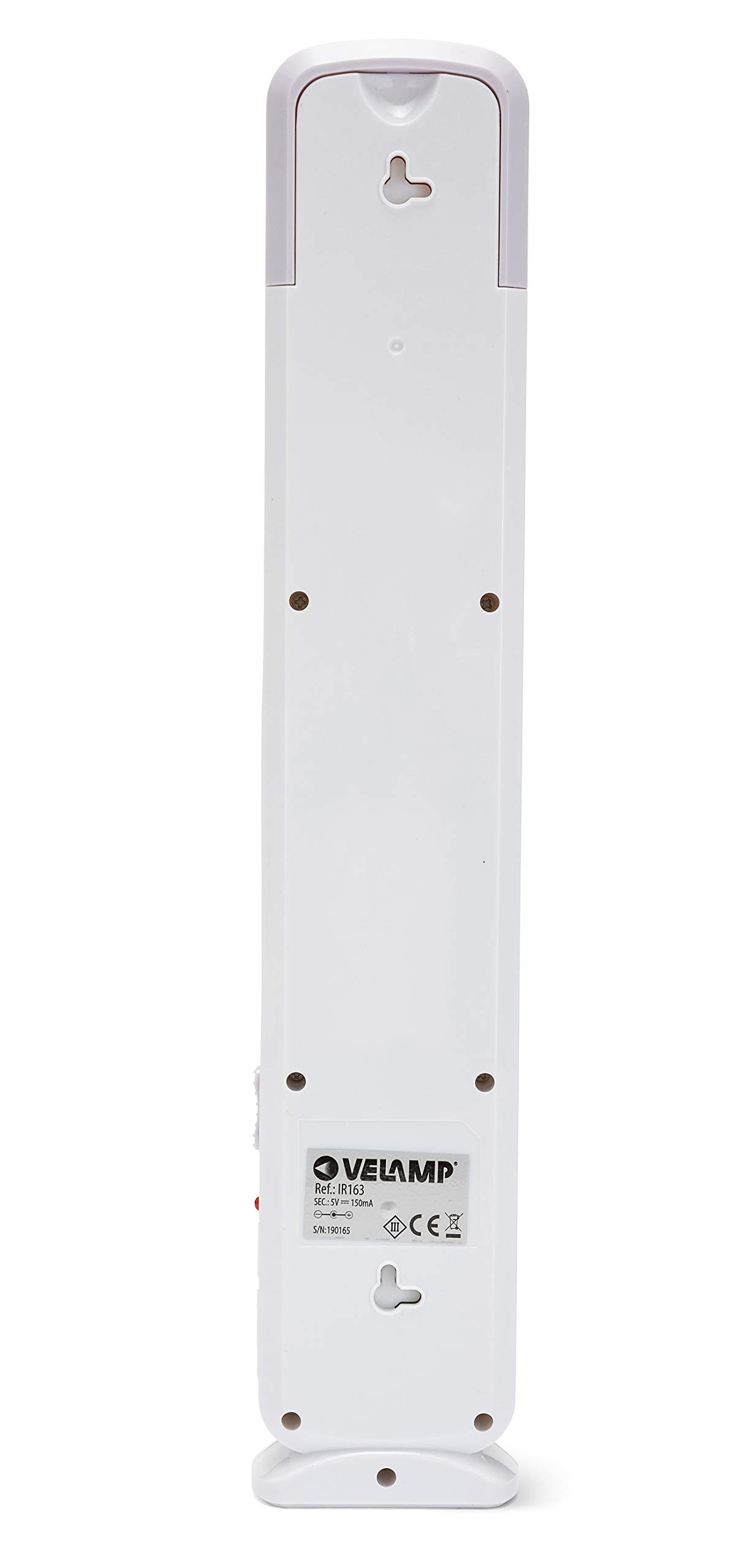 Velamp BIG TWIX - Lampada di Emergenza Portatile Ricaricabile, LED, Super Luminosa (500 lumen) - Dimmerabile - Con Caricabatteria Esterno, Sicura, Leggera e Compatta