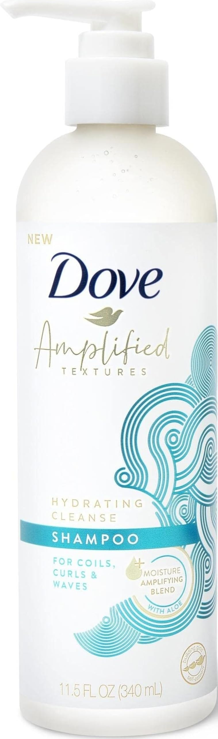 Amplified Textures, Hydrating Cleanse Shampoo, 11.5 fl oz (340 ml), Dove