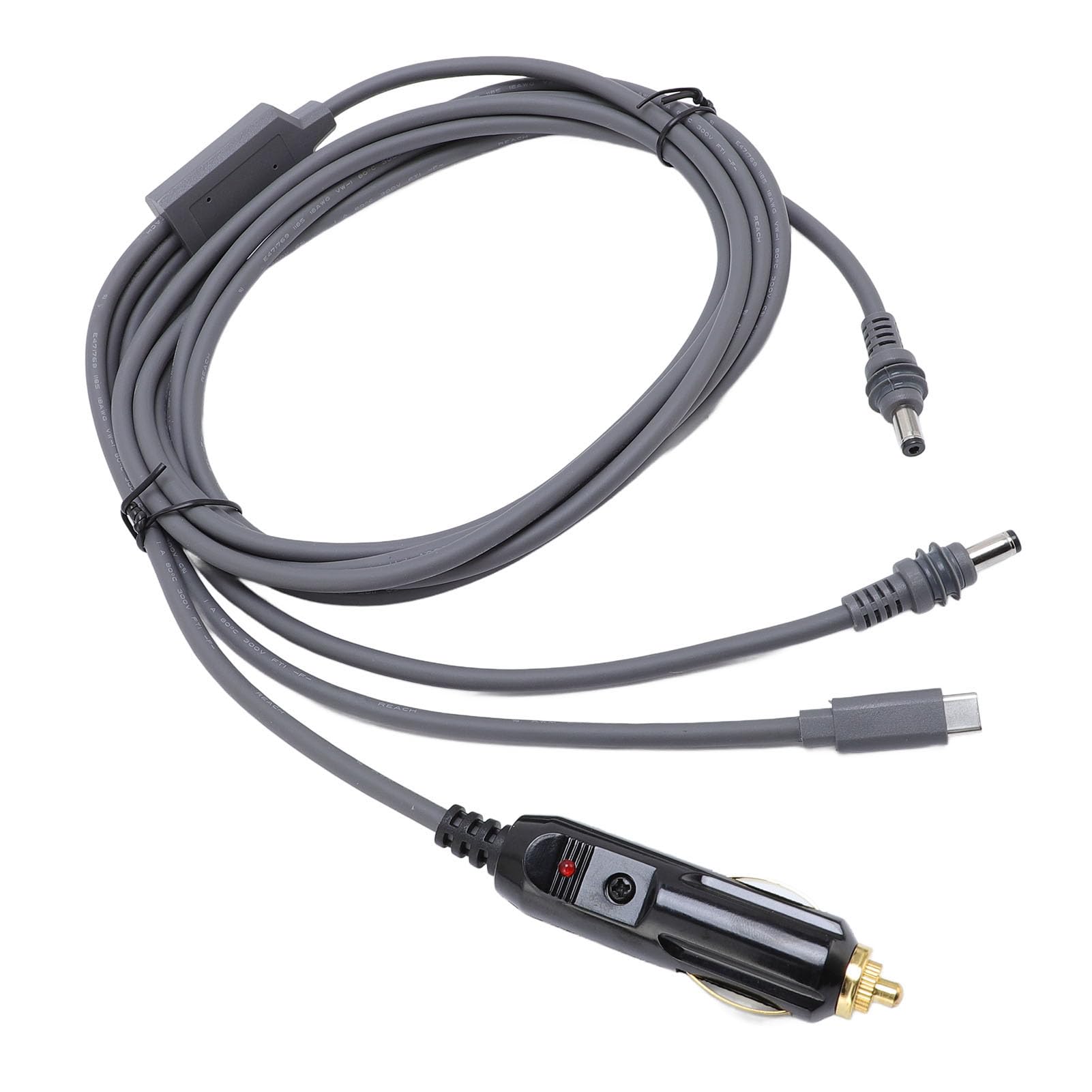 Ejoyous Cable de Alimentación DC de 18 AWG para Satélite, Enchufe de (#4)