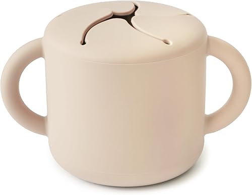 Miniatura 57 de mushie x Bluey Silicone Snack Cup | Contenedor de comida a prueba de derrames para niños pequeños y bebés (marfil azulado) Azul marfil,Bluey