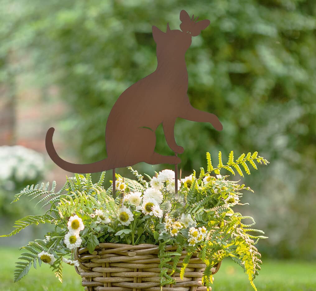 Girouette De Jardin Chat | La Maison Du Jardinier