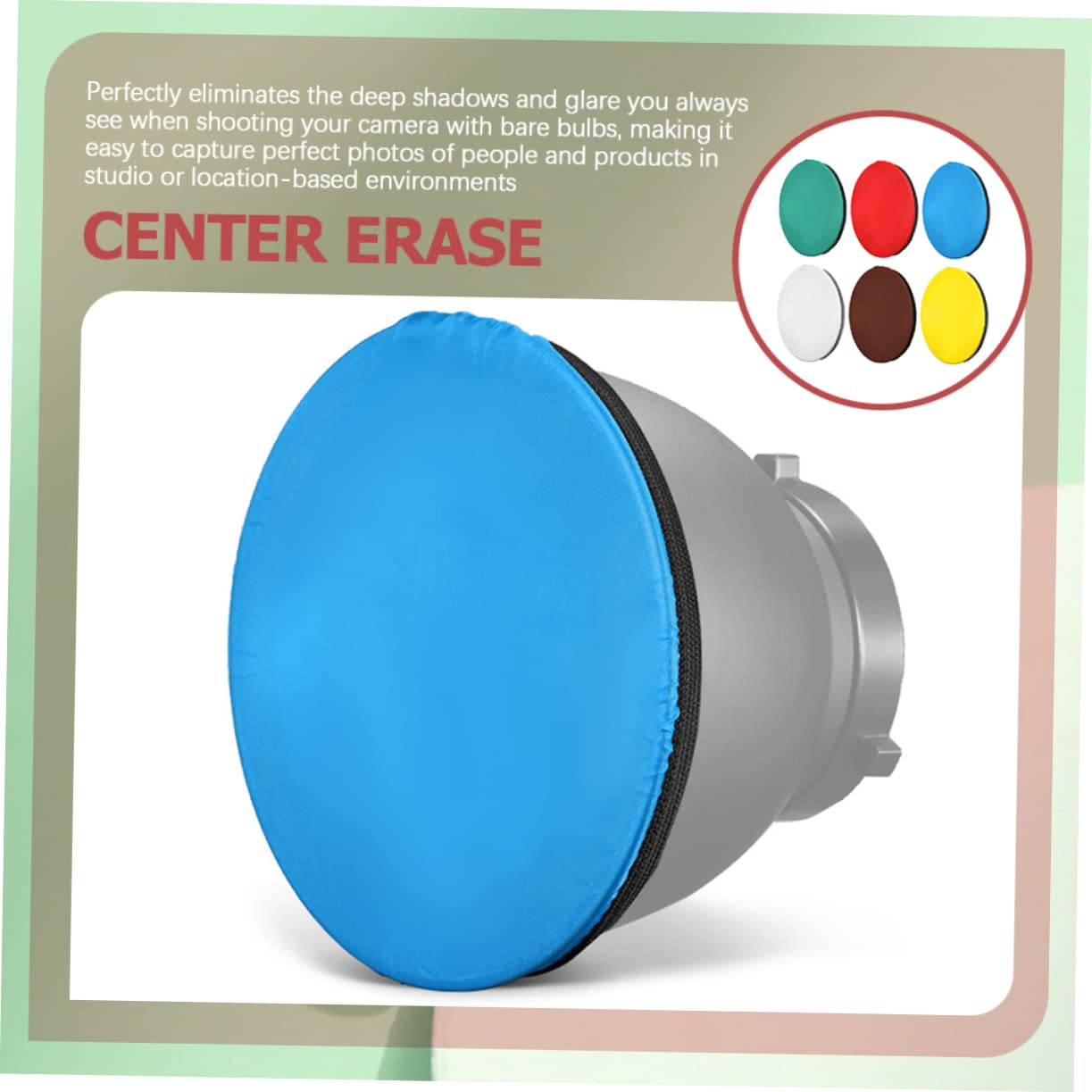 OSALADI 24pezzi Riflettore Fotografico Diffusori Leggeri Per Illuminatione Studio e Esterno e Portatile Per Fotografia Professionale e Video